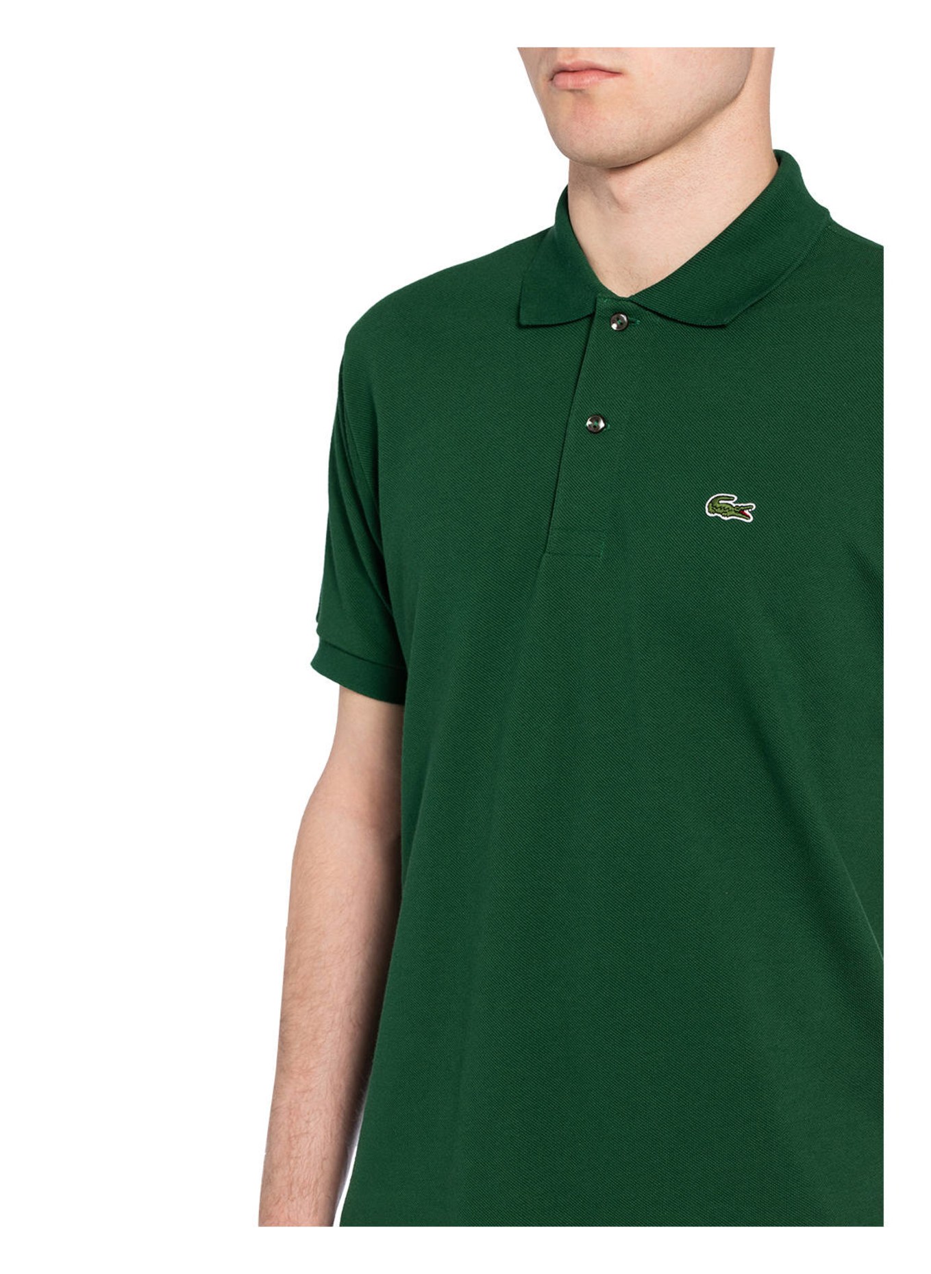 LACOSTE Piqué-Poloshirt Classic Fit, Farbe: GRÜN (Bild 4)