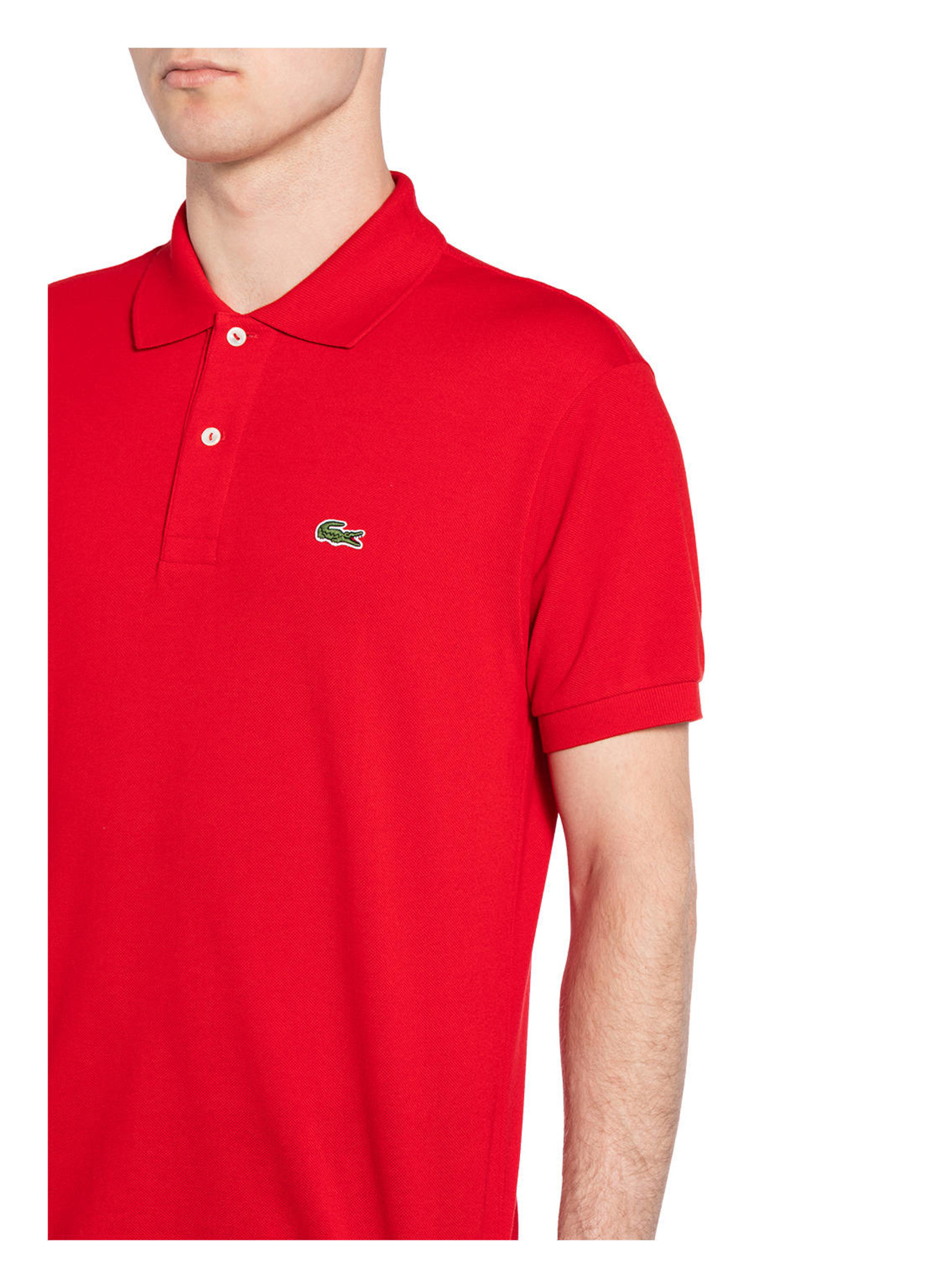 LACOSTE Piqué-Poloshirt Classic Fit, Farbe: ROT (Bild 4)