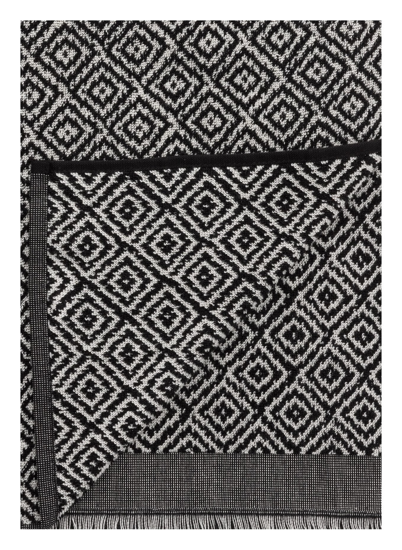 METTE DITMER Towel MOROCCO, Color: BLACK/ WHITE (Image 3)