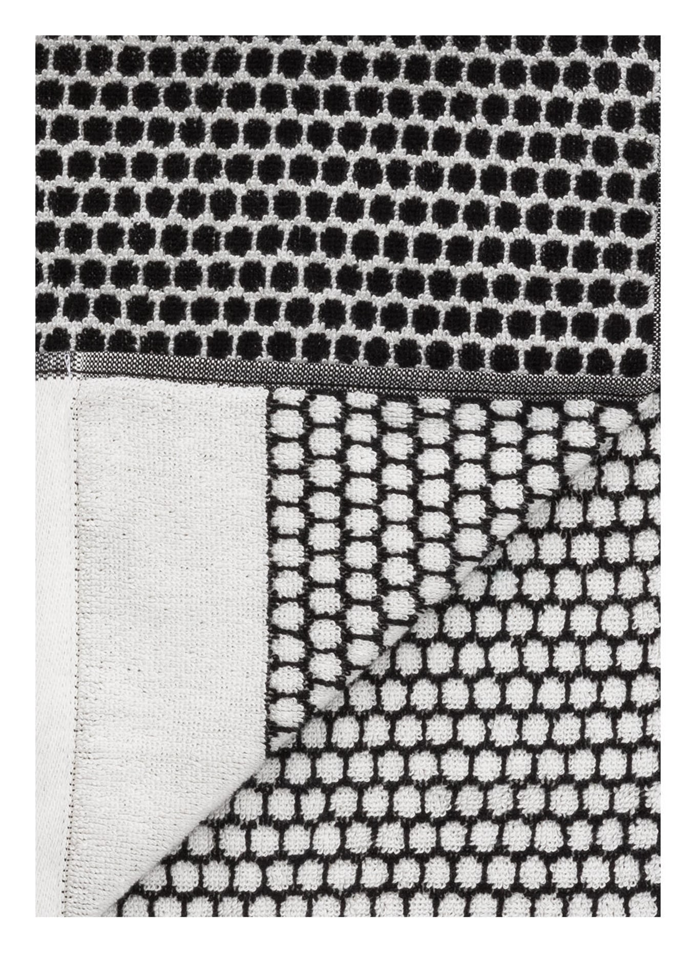 METTE DITMER Ręcznik dla gości GRID, Kolor: BIAŁY/ CZARNY (Obrazek 3)