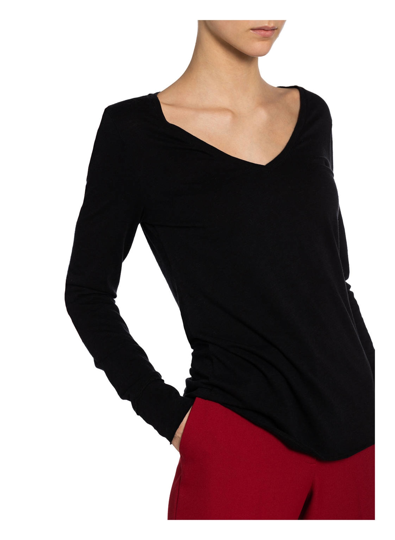 Juvia Long sleeve shirt, Color: BLACK (Image 4)