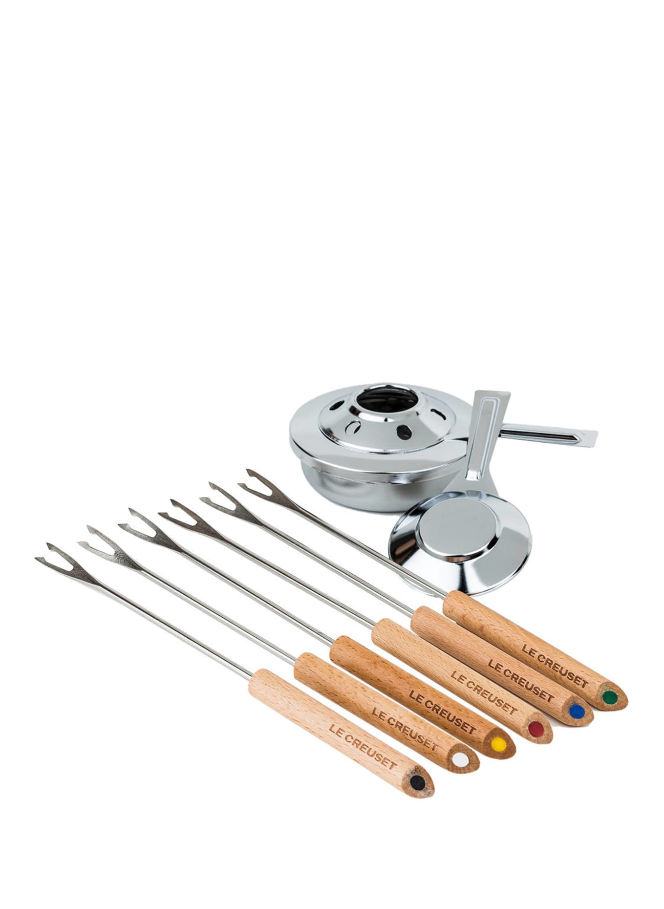 LE CREUSET Käsefondue-Set für 6 Personen: SCHWARZ