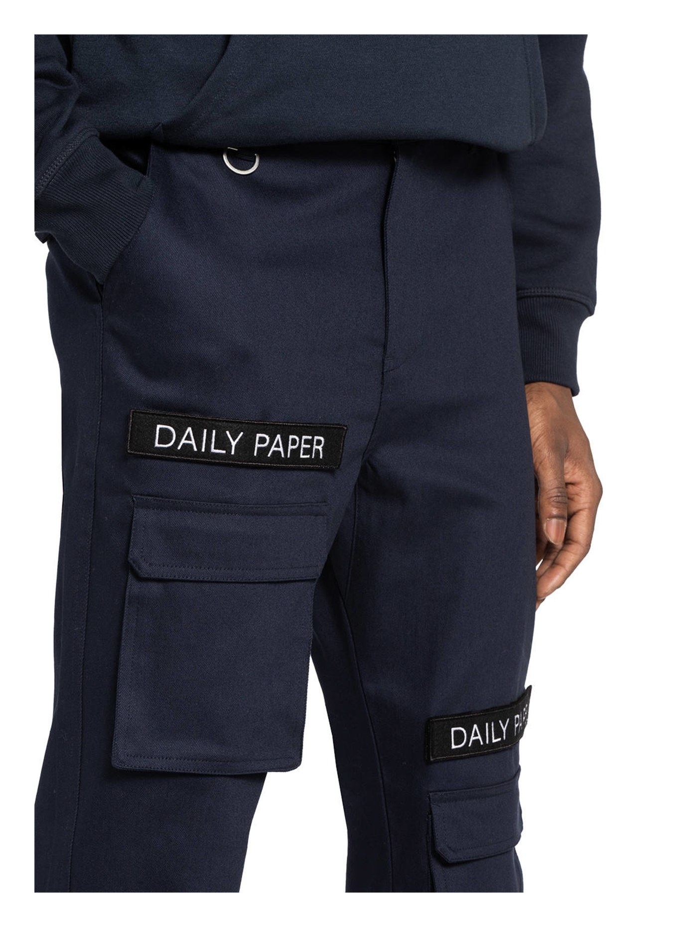 DAILY PAPER Cargo kalhoty Extra Slim Fit, Barva: TMAVĚ MODRÁ (Obrázek 5)