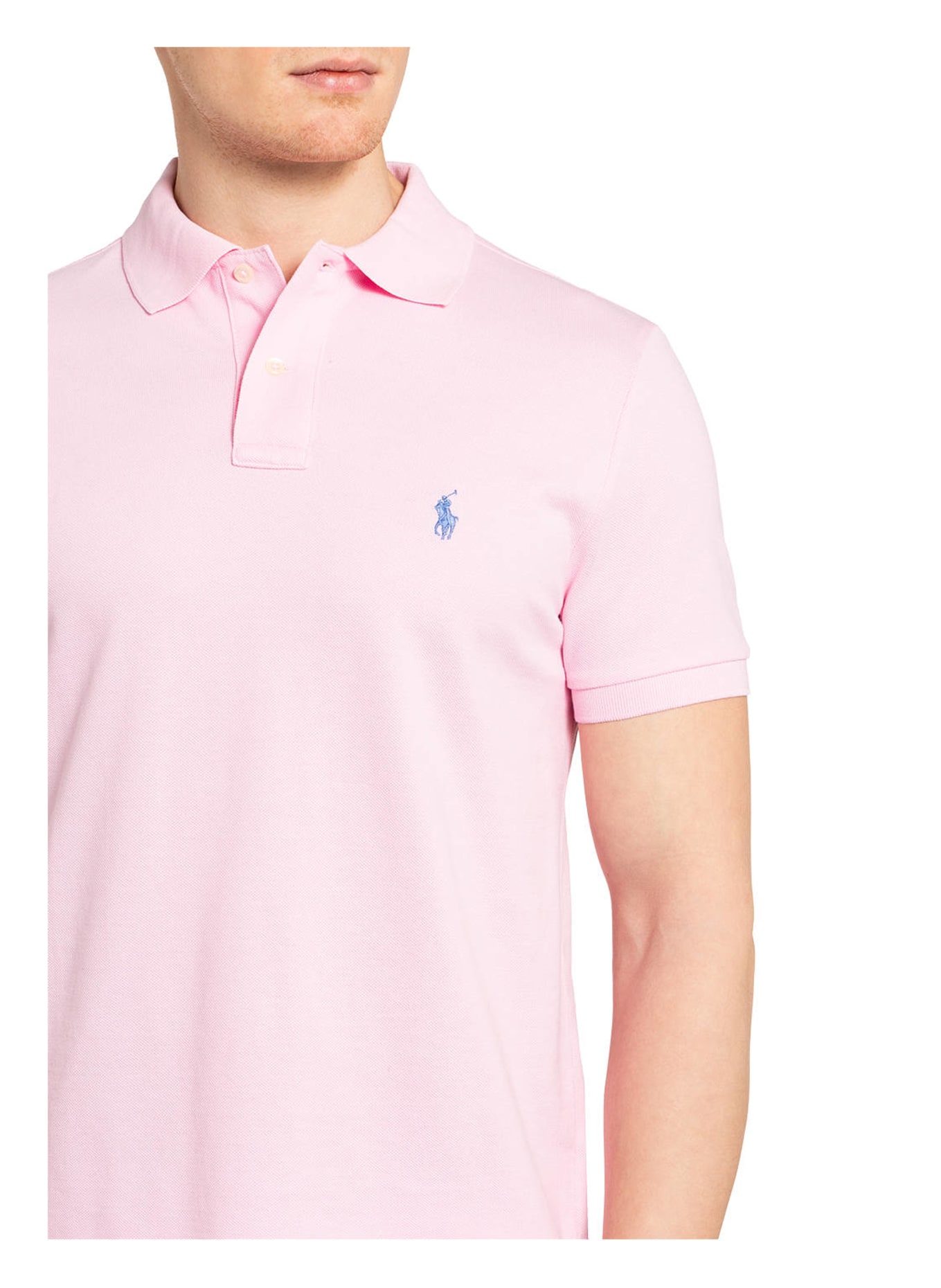 POLO RALPH LAUREN Piqué-Poloshirt Custom Slim Fit , Farbe: ROSA (Bild 4)