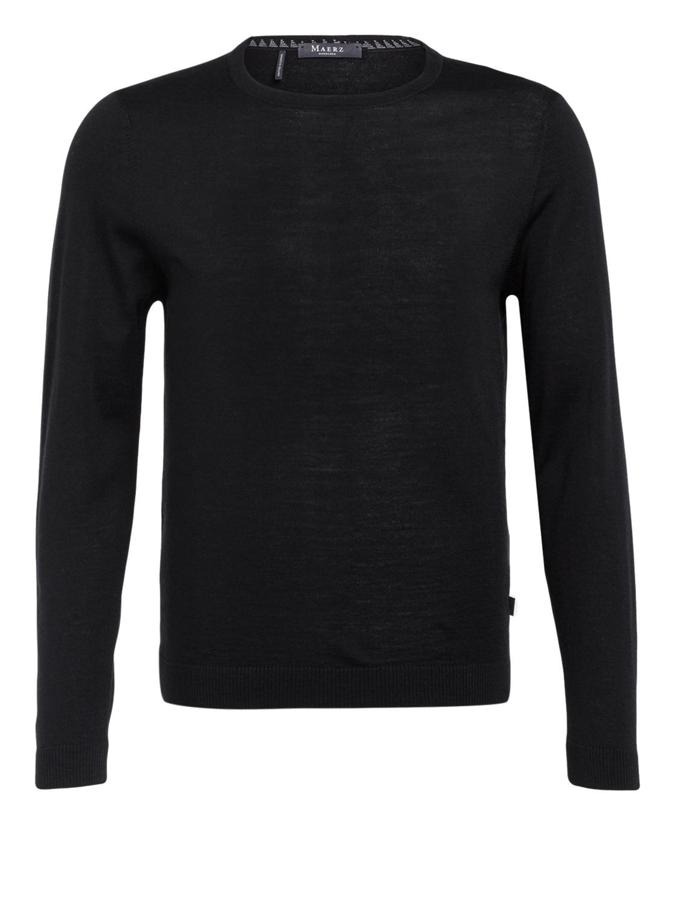 MAERZ MUENCHEN Sweater made of merino wool, Color: BLACK (Image 1)