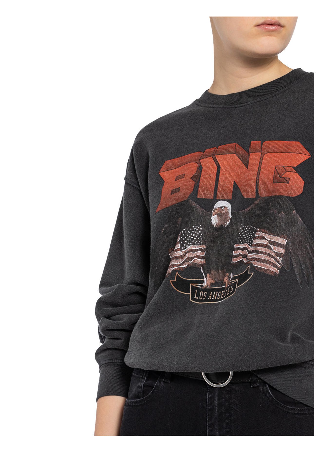 ANINE BING Sweatshirt, Color: DARK GRAY (Image 4)