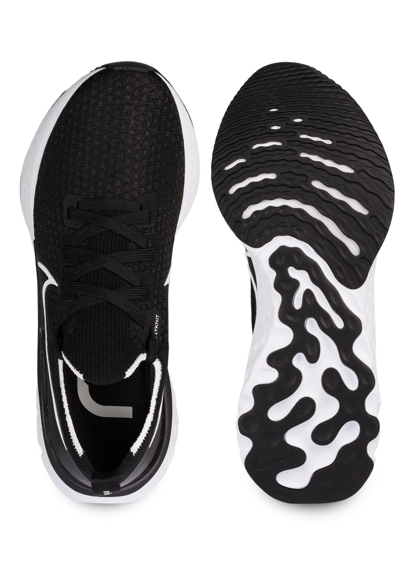 Nike Laufschuhe REACT INFINITY RUN FLYKNIT, Farbe: SCHWARZ/ WEISS (Bild 5)