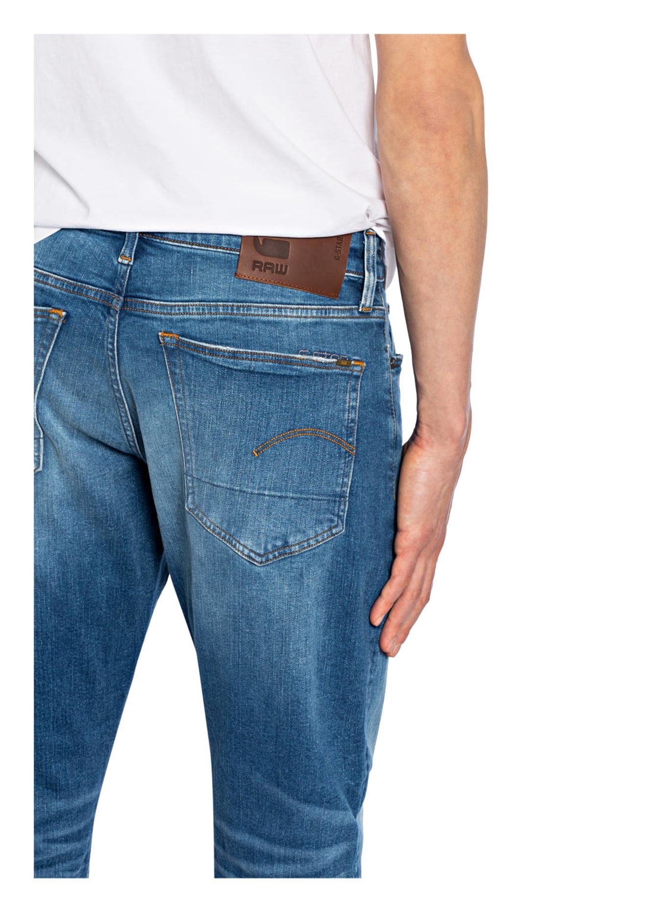 G-Star RAW Jeans 3301 straight tapered fit, Color: A795 WORN IN AZURE BLUE (Image 5)
