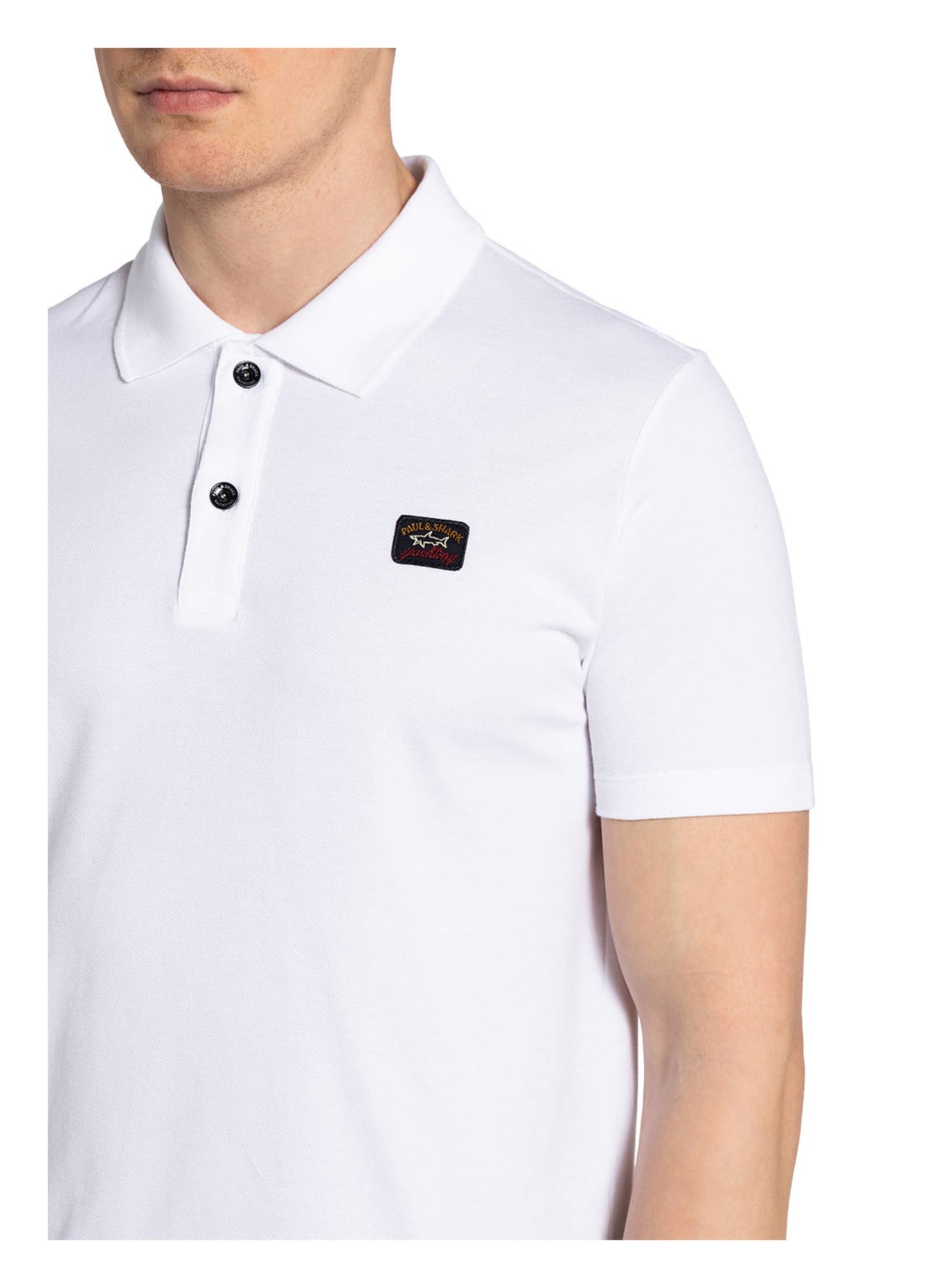 PAUL & SHARK Piqué-Poloshirt, Farbe: WEISS (Bild 4)
