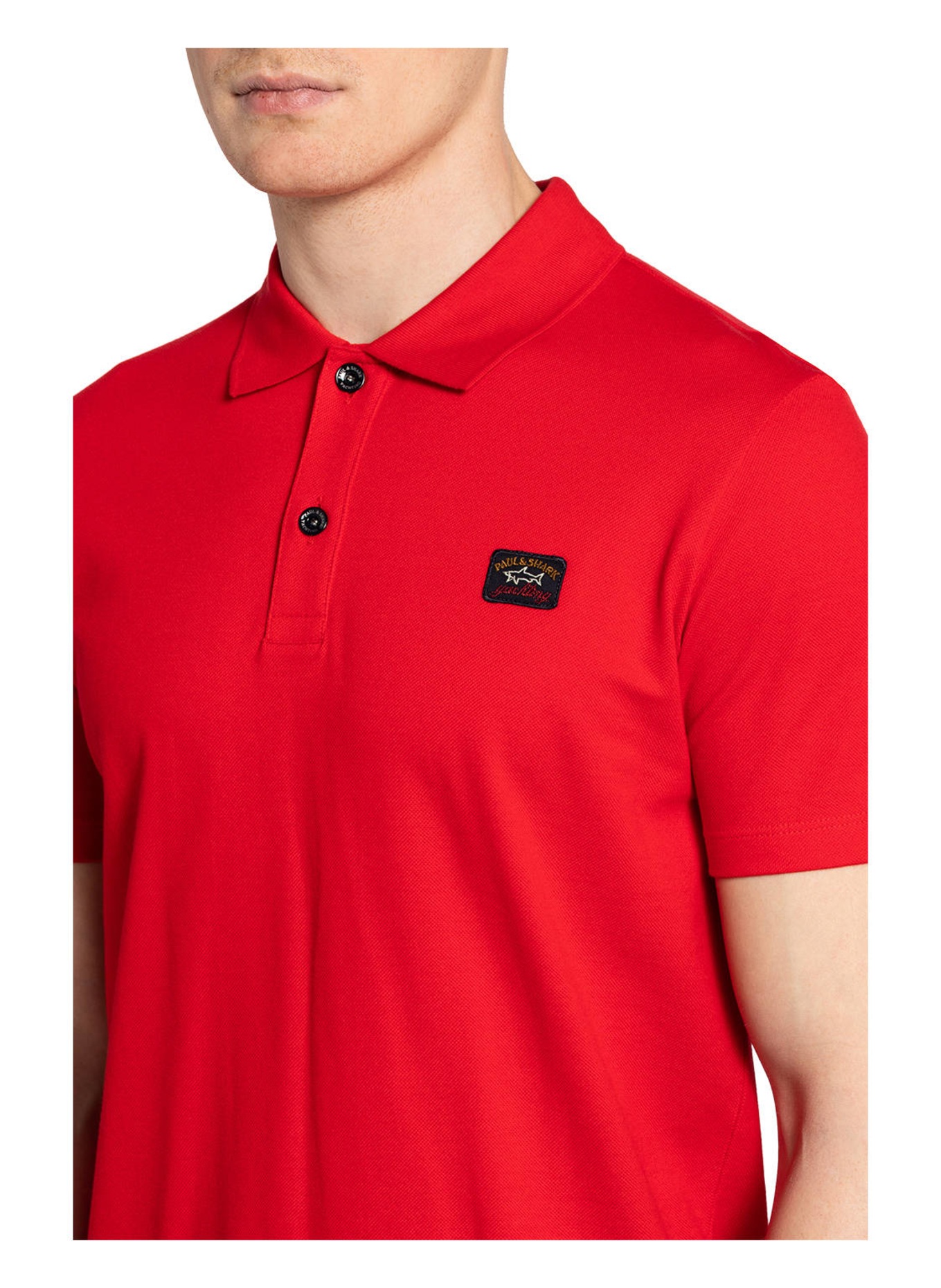 PAUL & SHARK Piqué-Poloshirt, Farbe: ROT (Bild 4)