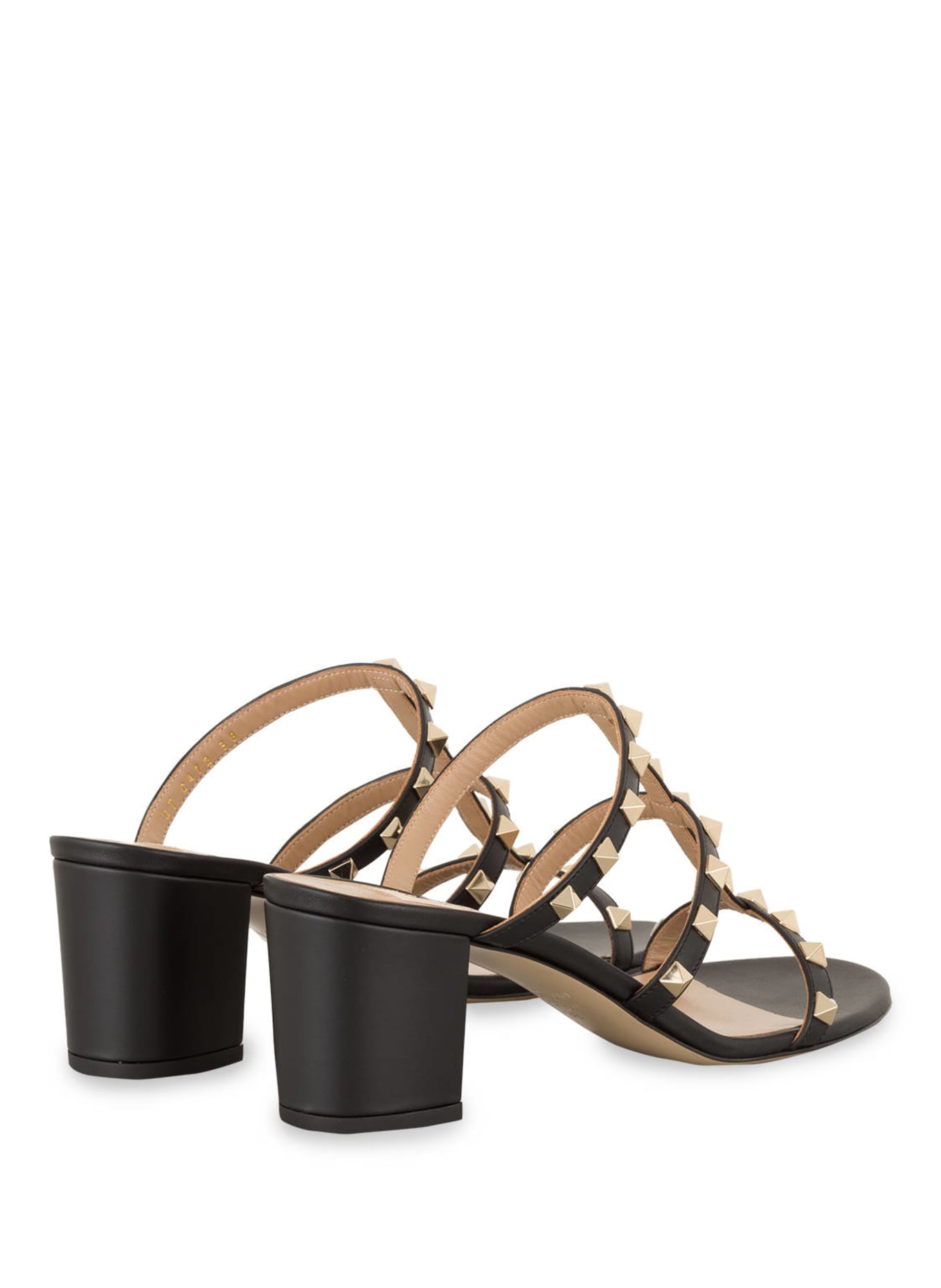 VALENTINO GARAVANI Mules ROCKSTUD mit Nieten: SCHWARZ