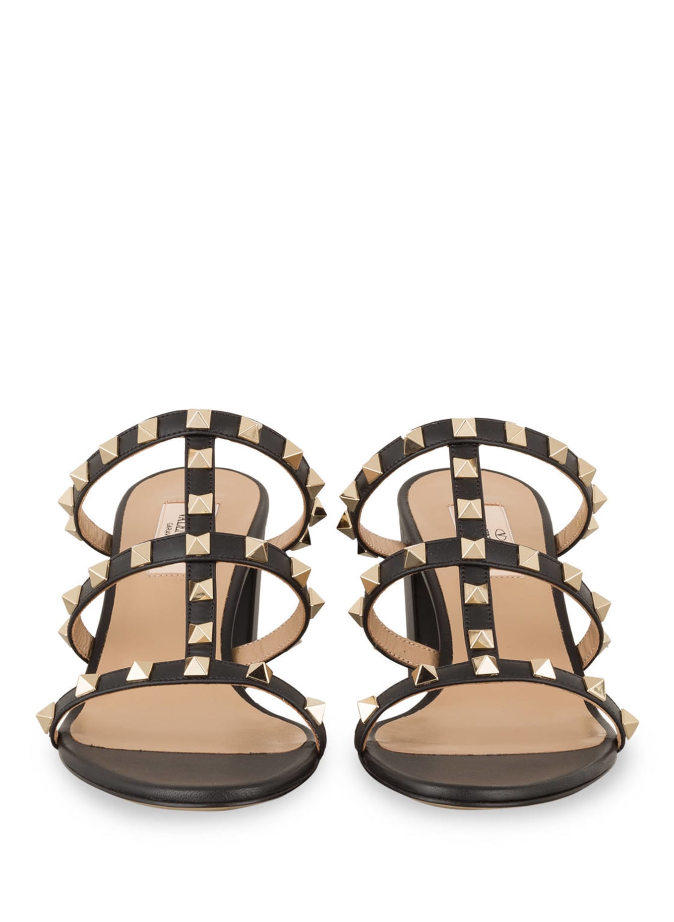 VALENTINO GARAVANI Mules ROCKSTUD mit Nieten: SCHWARZ
