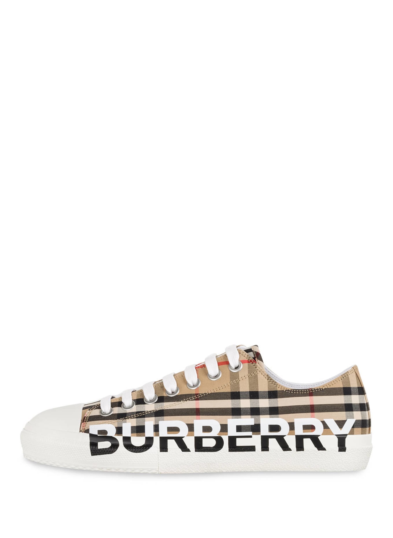 BURBERRY Sneaker LARKHALL , Farbe: WEISS/ BRAUN/ ROT KARIERT (Bild 4)