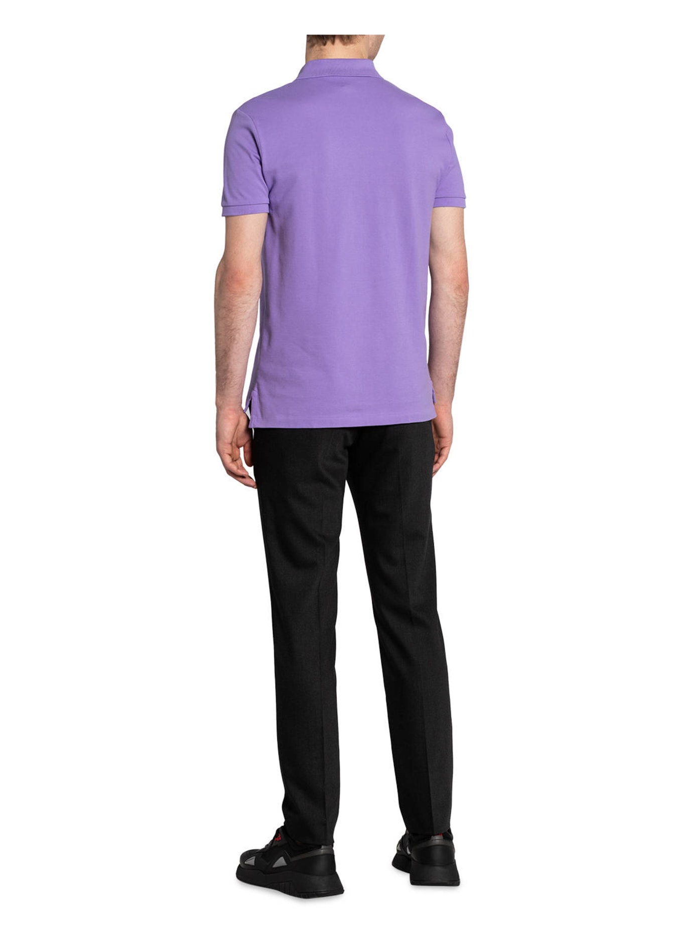 POLO RALPH LAUREN Piqué-Poloshirt Custom Slim Fit: LILA