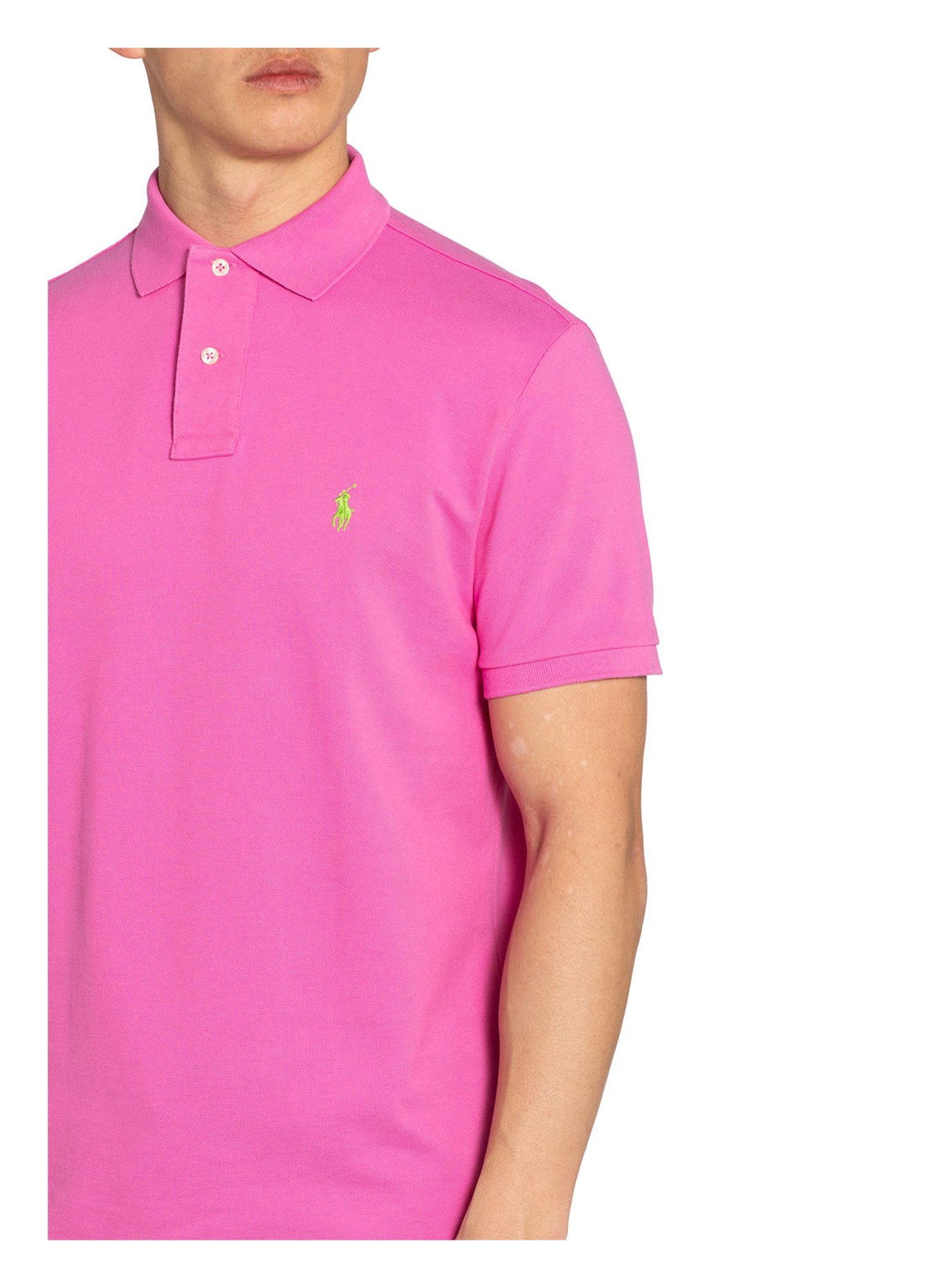 POLO RALPH LAUREN Piqué-Poloshirt Custom Slim Fit , Farbe: MAUI PINK (Bild 4)