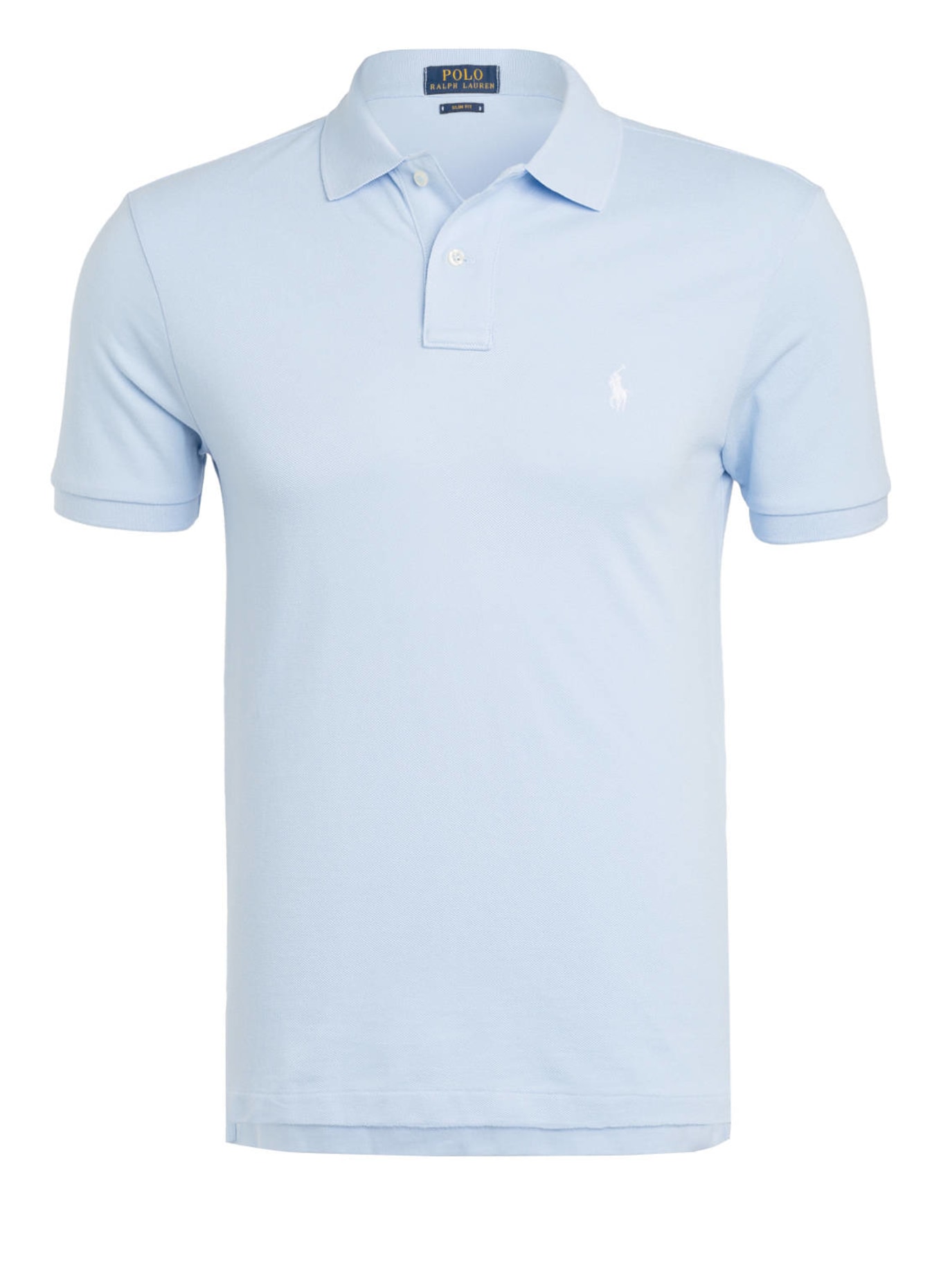 POLO RALPH LAUREN Piqué-Poloshirt Slim Fit, Farbe: HELLBLAU (Bild 1)