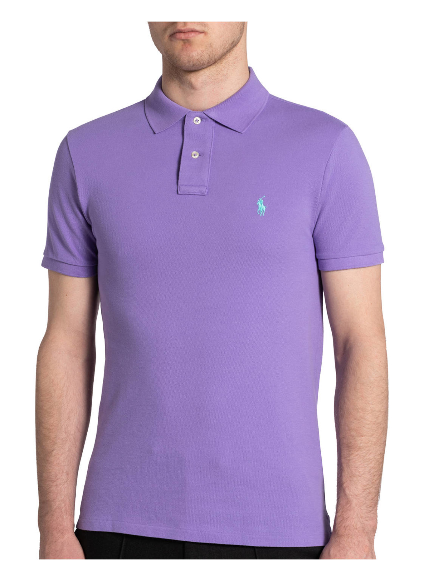 POLO RALPH LAUREN Piqué-Poloshirt Slim Fit: HELLLILA