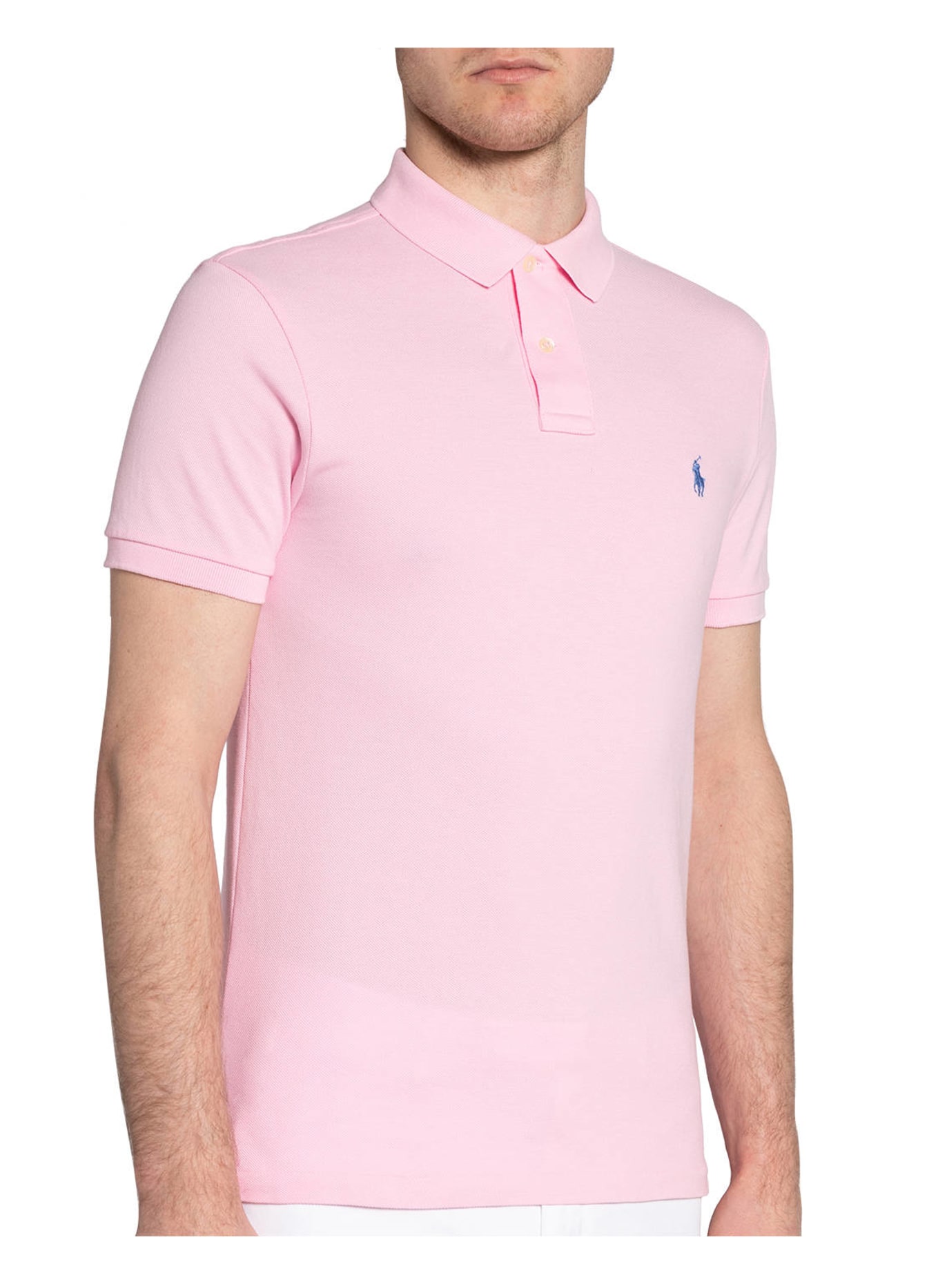 POLO RALPH LAUREN Piqué-Poloshirt Slim Fit, Farbe: ROSA (Bild 4)