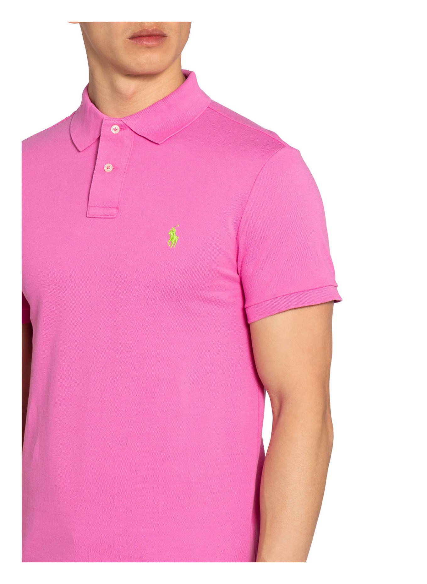 POLO RALPH LAUREN Piqué-Poloshirt Slim Fit, Farbe: PINK (Bild 4)