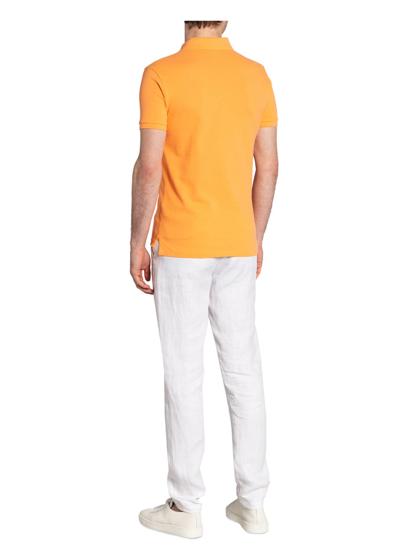 POLO RALPH LAUREN Piqué-Poloshirt Slim Fit, Farbe: HELLORANGE (Bild 3)