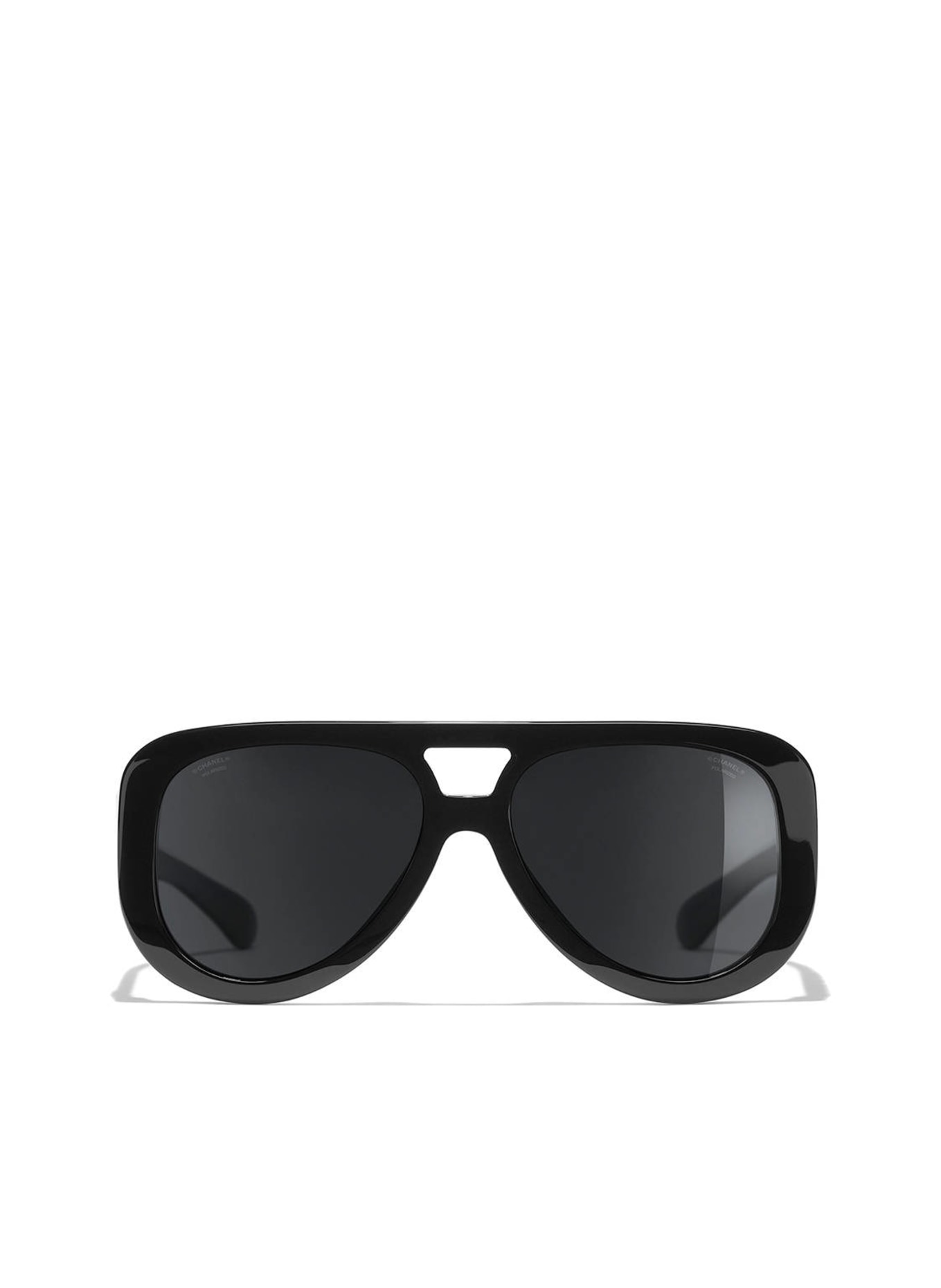CHANEL Aviator sunglasses, Color: C501T8 - BLACK/ GRAY POLARIZED (Image 2)