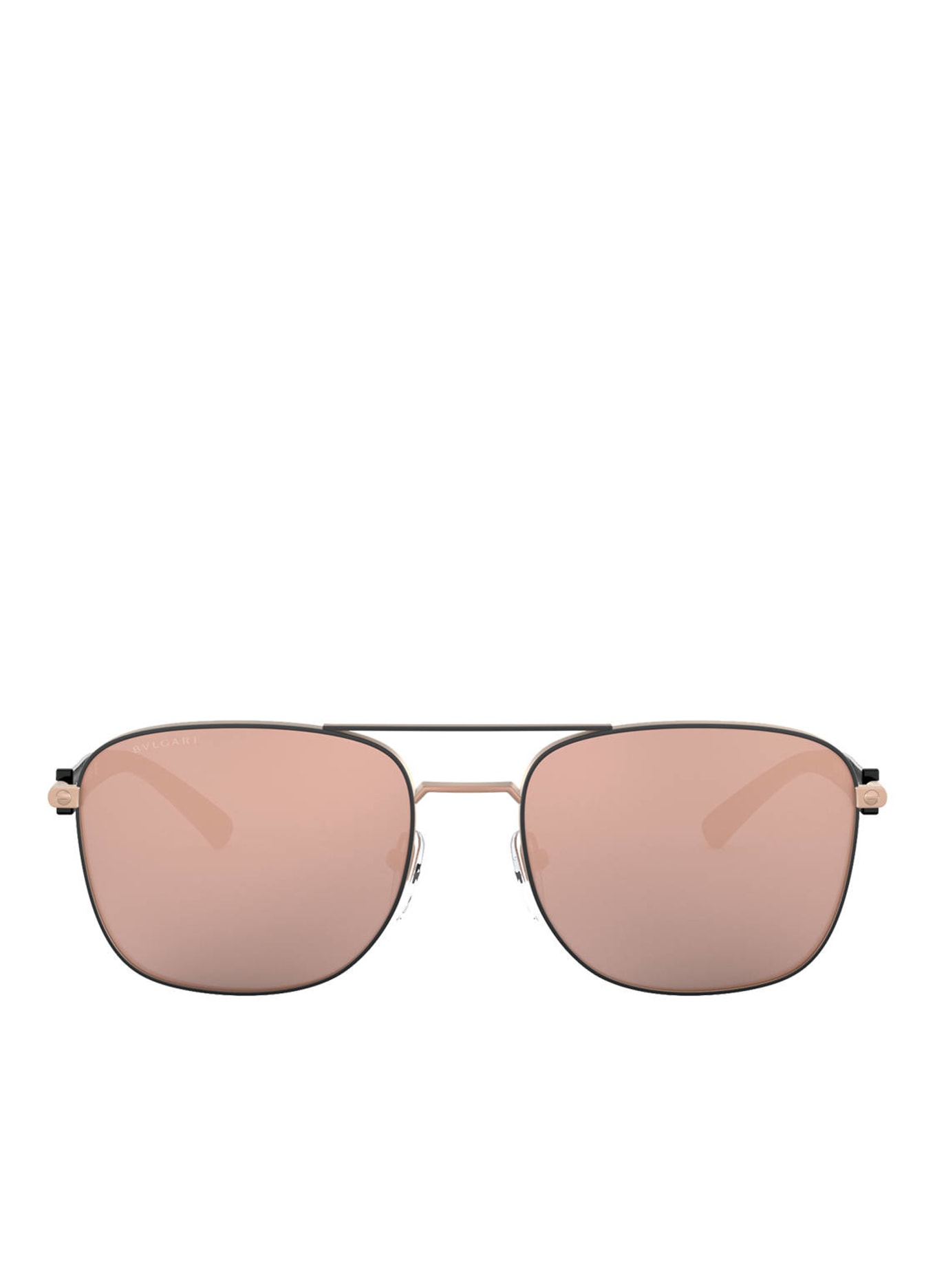 BVLGARI Sunglasses BV5050, Color: 20134Z - MATTE BLACK/ROSÉ MIRRORED (Image 2)
