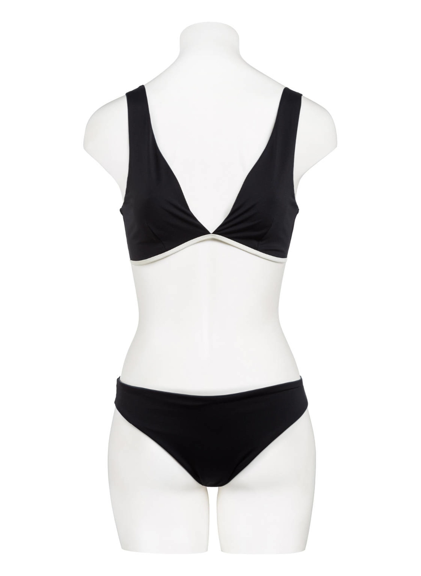 MYMARINI Bralette bikini top reversible , Color: BLACK/ DARK GRAY/ CREAM (Image 2)