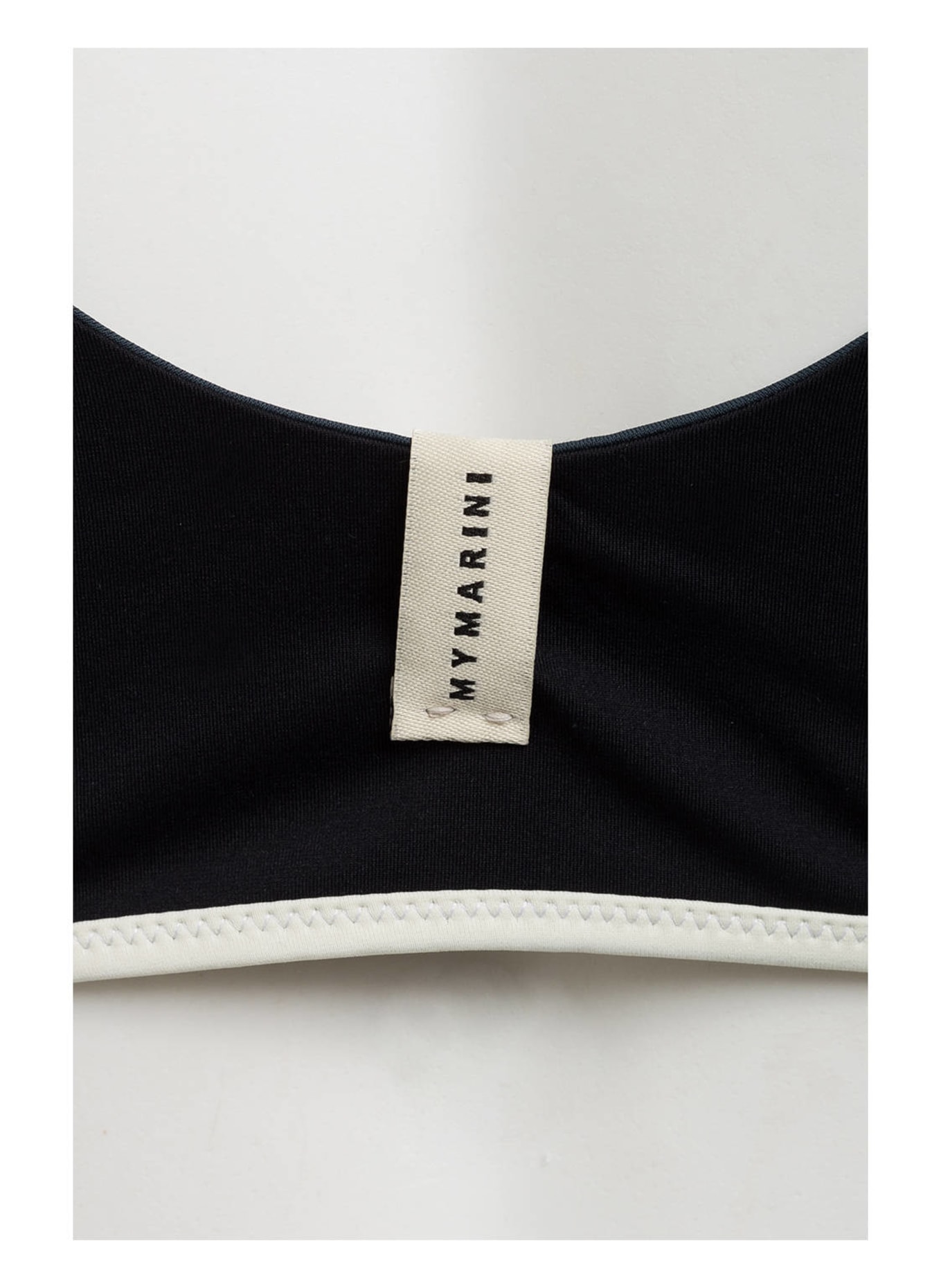 MYMARINI Bralette bikini top reversible , Color: BLACK/ DARK GRAY/ CREAM (Image 5)
