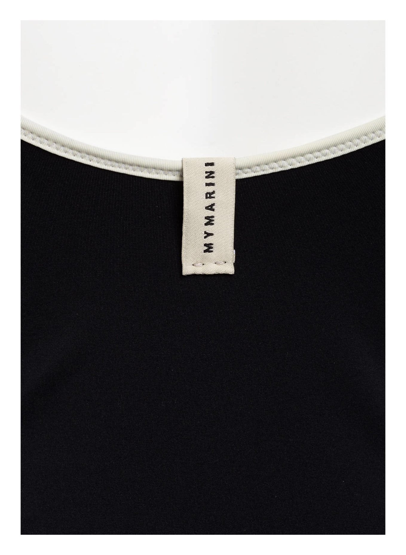 MYMARINI Swimsuit EASYBODY reversible with UV protection 50+, Color: BLACK/ DARK GRAY/ CREAM (Image 5)