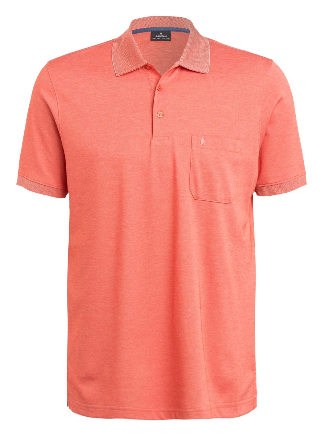 RAGMAN Piqué-Poloshirt , Farbe: HELLROT (Bild 1)