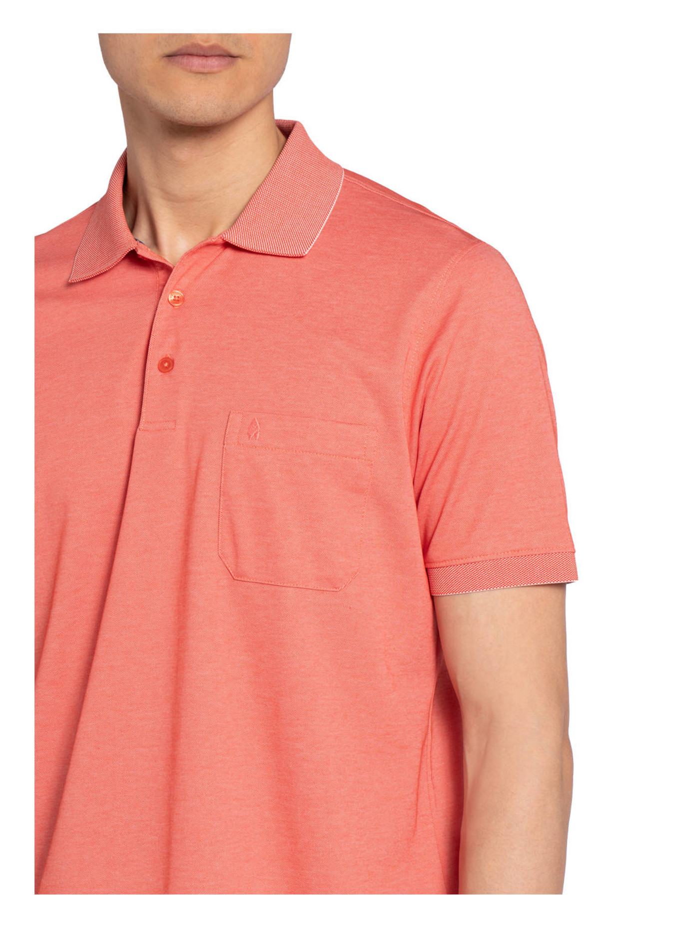 RAGMAN Piqué-Poloshirt , Farbe: HELLROT (Bild 4)