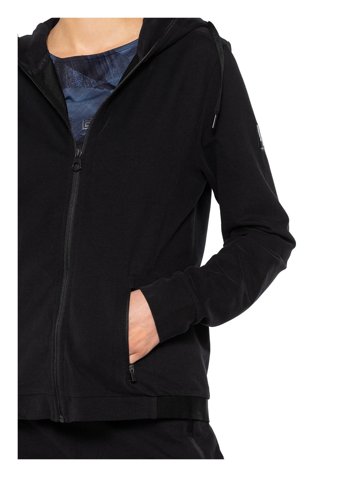 VENICE BEACH Sweat jacket KRISTY, Color: BLACK (Image 5)