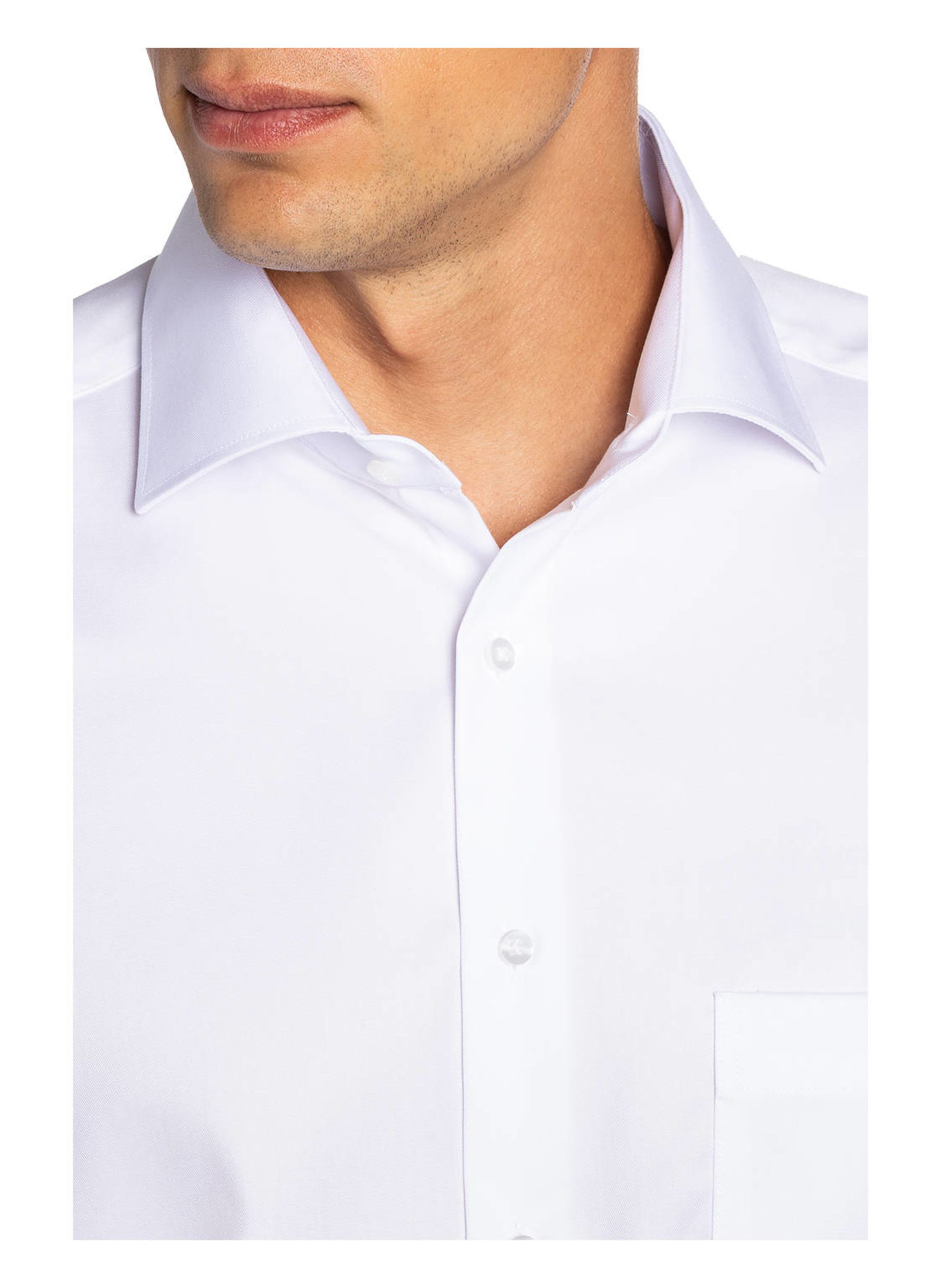 ETERNA Hemd Comfort Fit mit extralangem Arm: WEISS