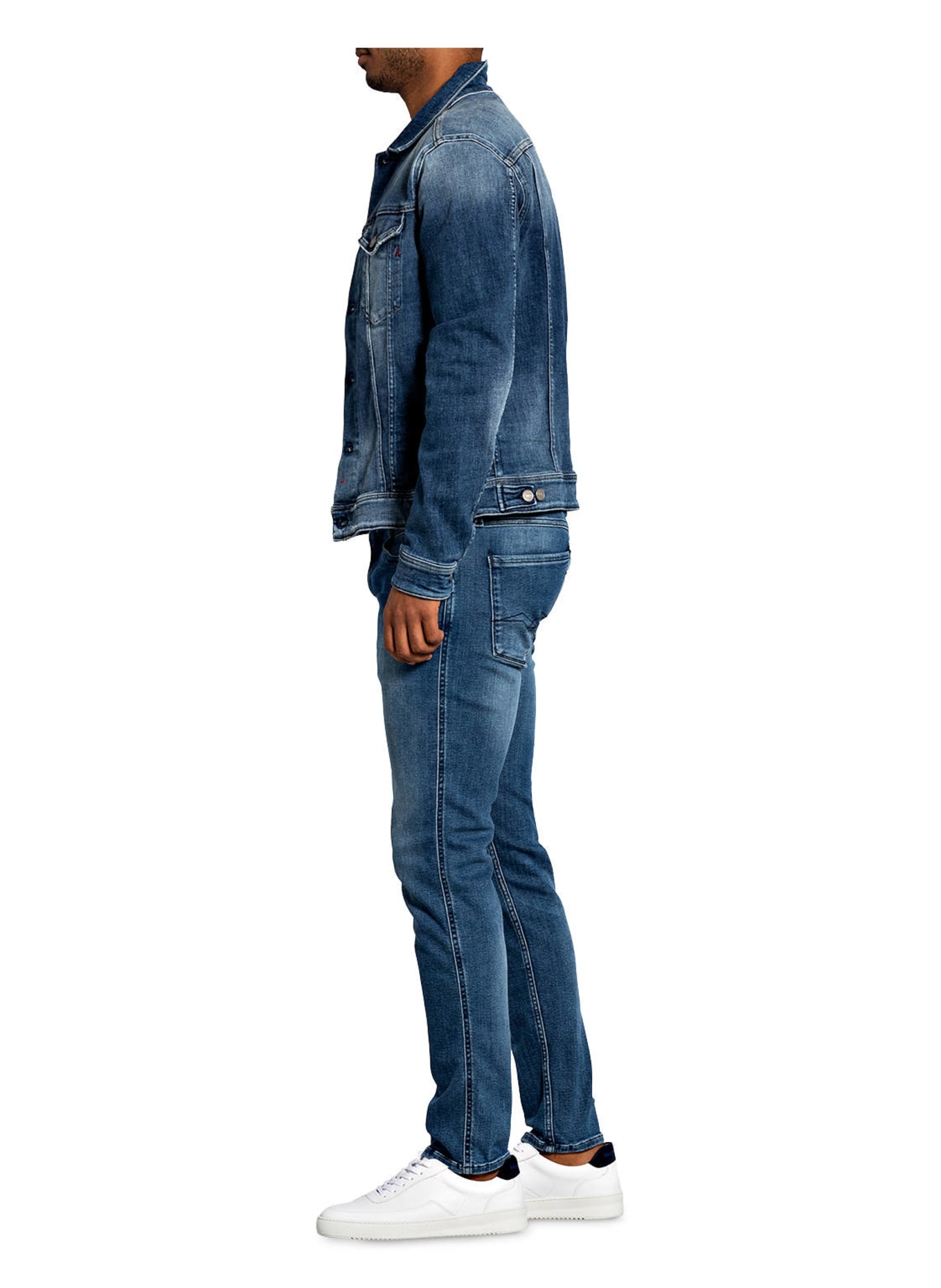 REPLAY Jeans ANBASS Slim Fit, Farbe: 009 MEDIUM BLUE (Bild 4)