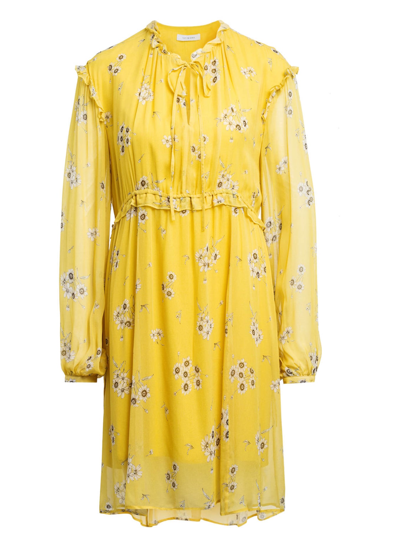 IVY OAK Kleid mit Volantbesatz, Farbe: GELB (Bild 1)
