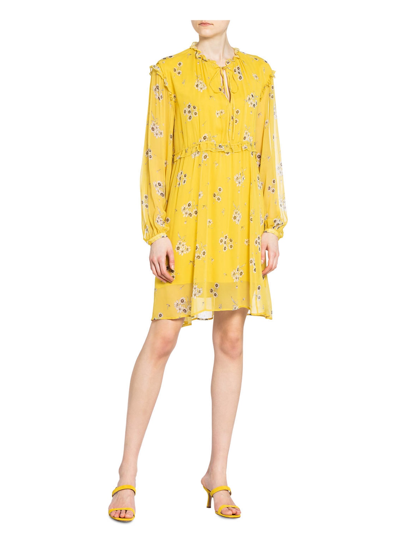 IVY OAK Dress with frill trim, Color: YELLOW (Image 2)