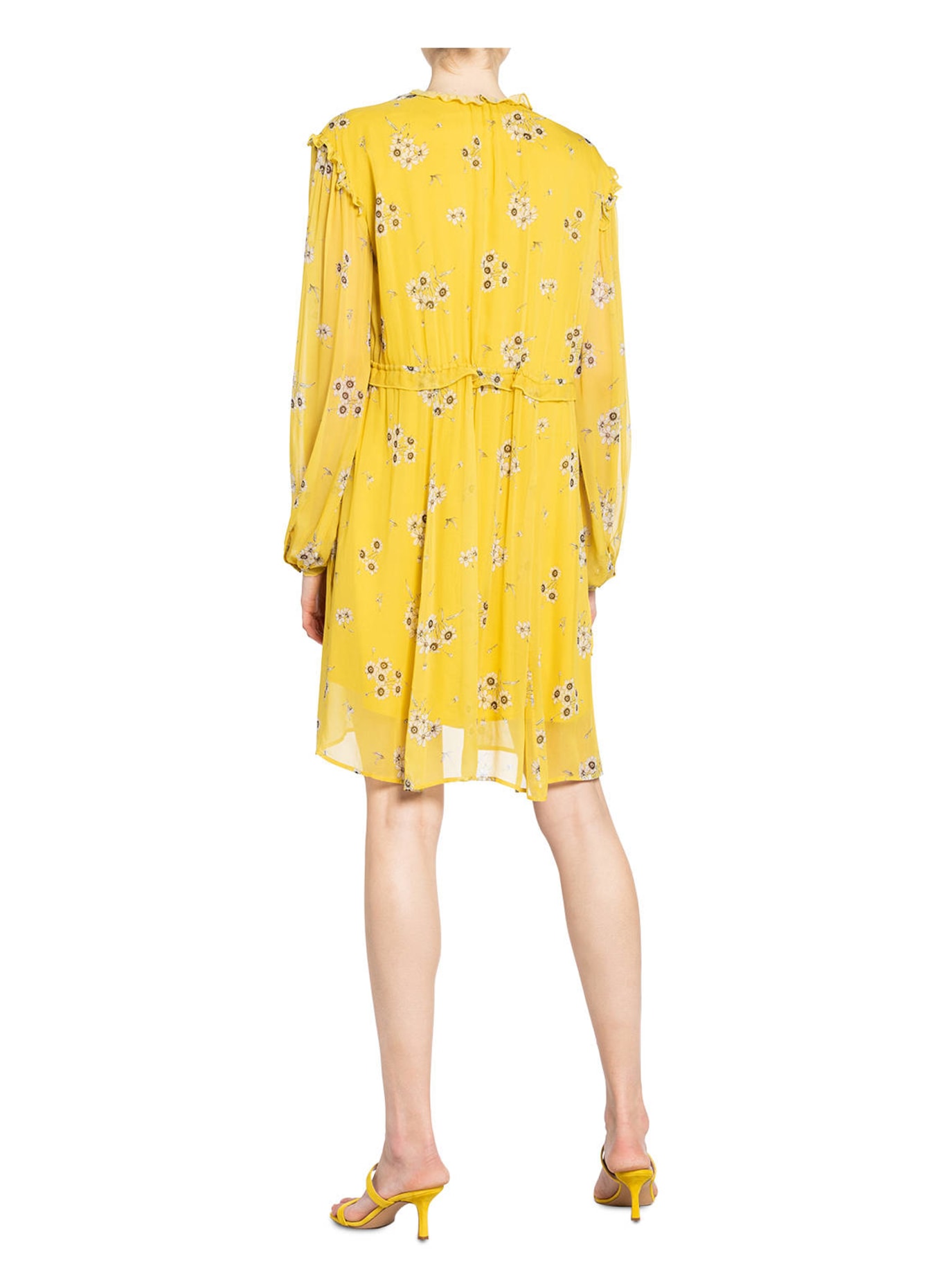 IVY OAK Kleid mit Volantbesatz, Farbe: GELB (Bild 3)