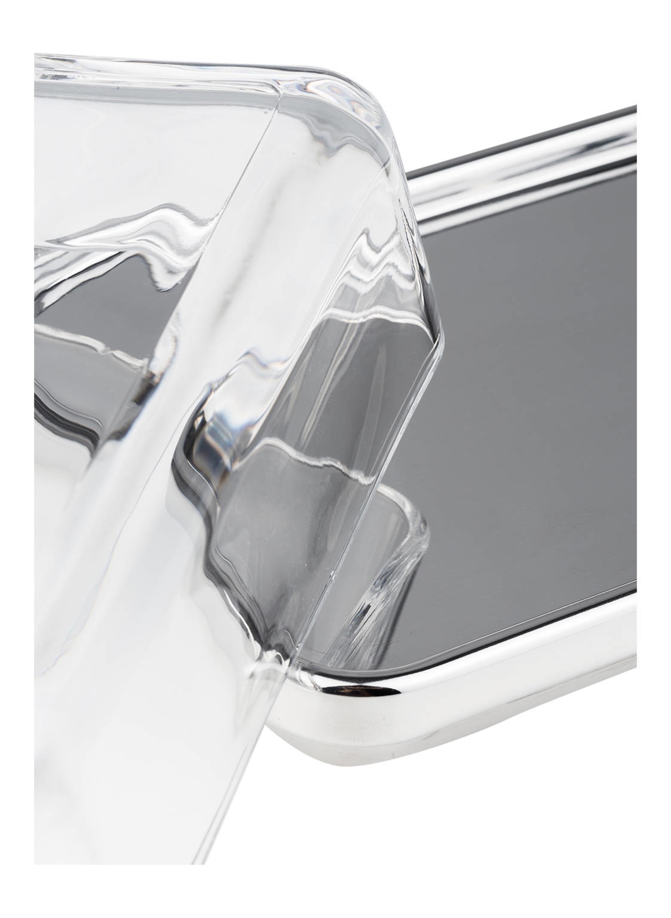 ALESSI Butter dish ES03, Color: SILVER/ WHITE (Image 3)