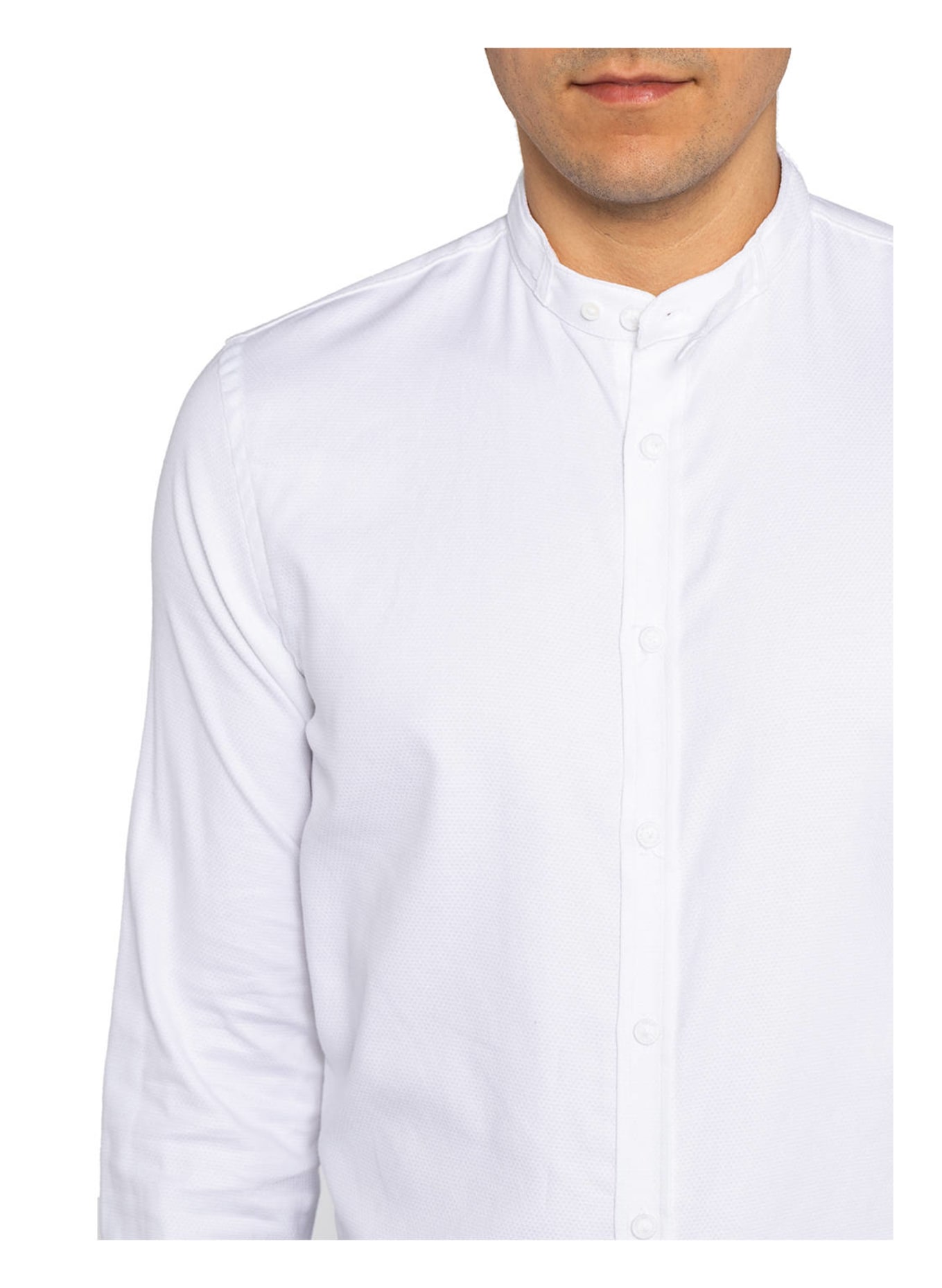 Gottseidank Trachten shirt LENZ, Color: WHITE (Image 4)