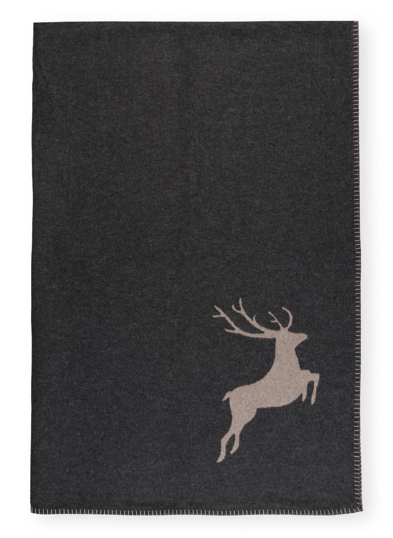 David Fussenegger Plaid SYLT: DUNKELGRAU / TAUPE