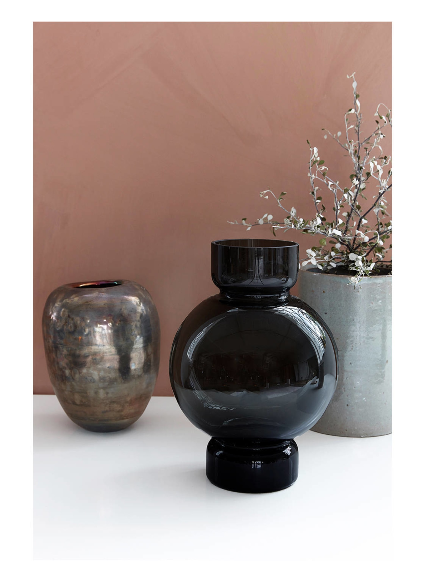 house doctor Vase, Color: BLACK GRAY (Image 3)