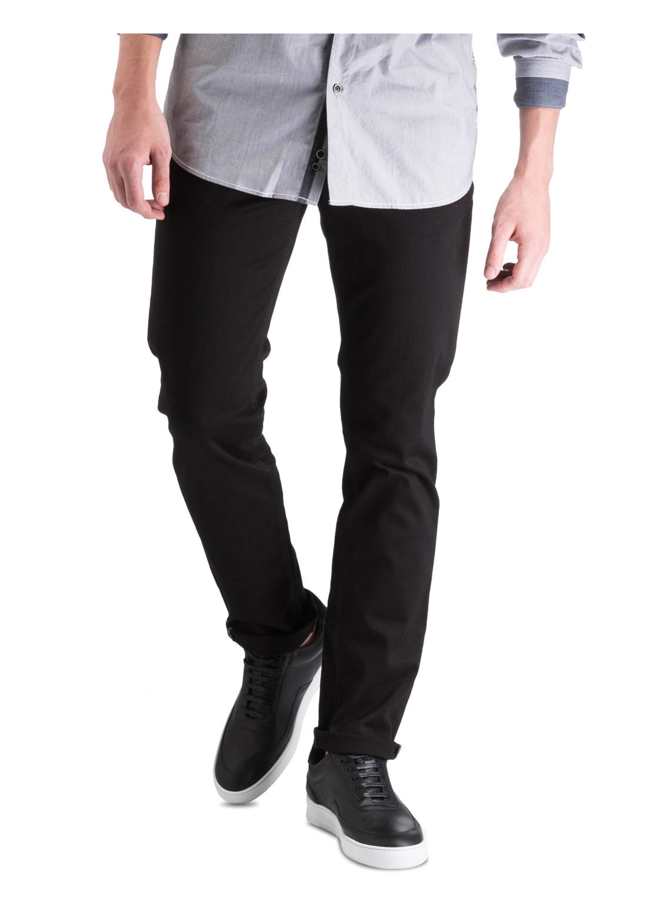 BRAX Jeans CHUCK HI-FLEX Modern Fit, Farbe: 01 PERMA BLACK (Bild 2)