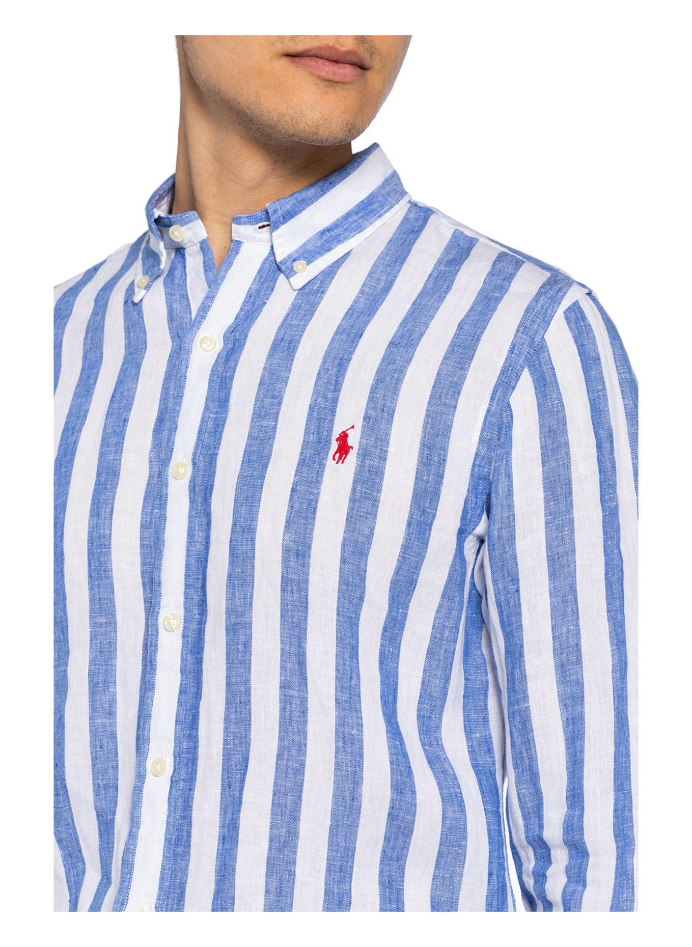 POLO RALPH LAUREN Leinenhemd Slim Fit, Farbe: BLAU (Bild 4)