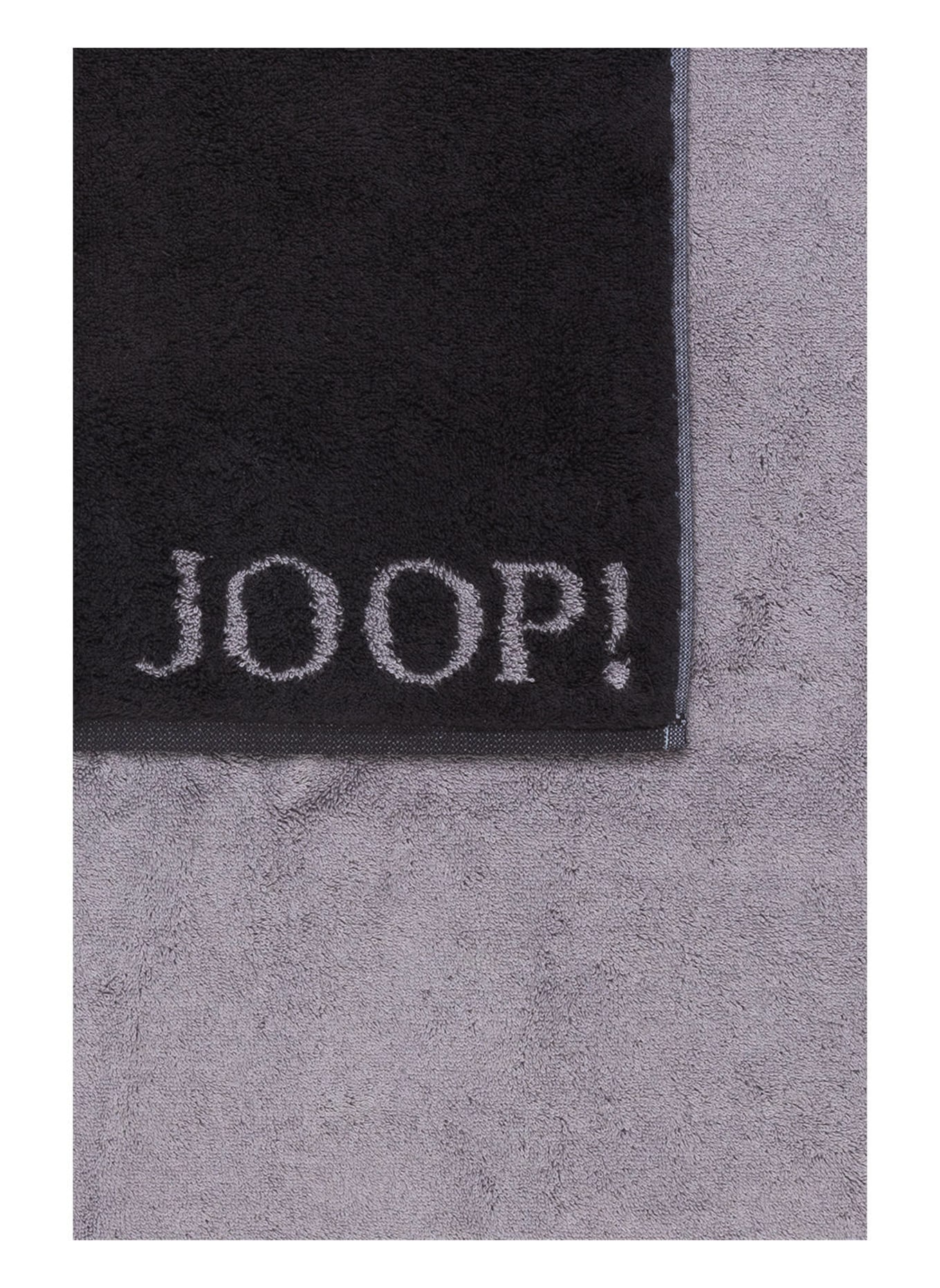 JOOP! Duschtuch CLASSIC DOUBLEFACE, Farbe: SCHWARZ/ GRAU (Bild 3)