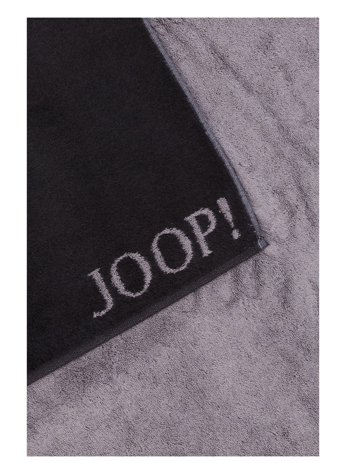 JOOP! Saunatuch CLASSIC DOUBLEFACE , Farbe: SCHWARZ/ GRAU (Bild 3)