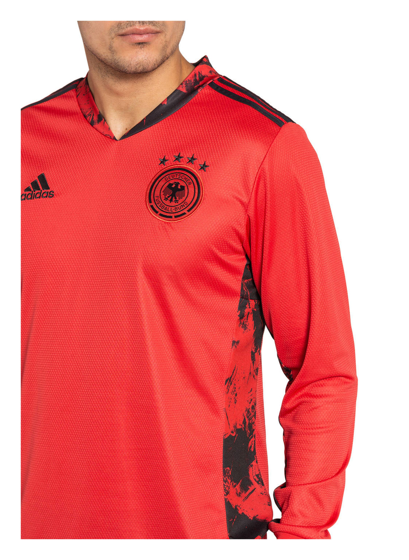 adidas Koszulka bramkarska HEIMSPIEL, Kolor: CIEMNOCZERWONY/ CZARNY (Obrazek 4)