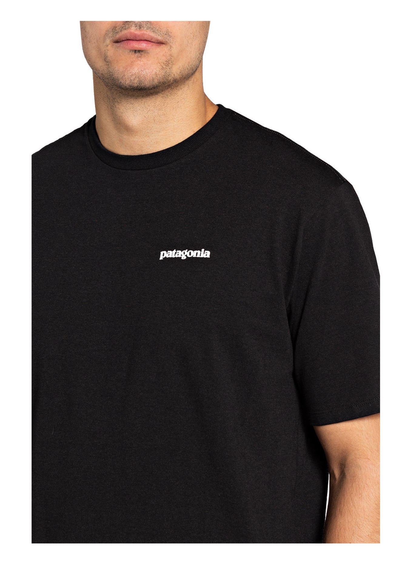 patagonia T-shirt P-6, Kolor: CZARNY (Obrazek 4)