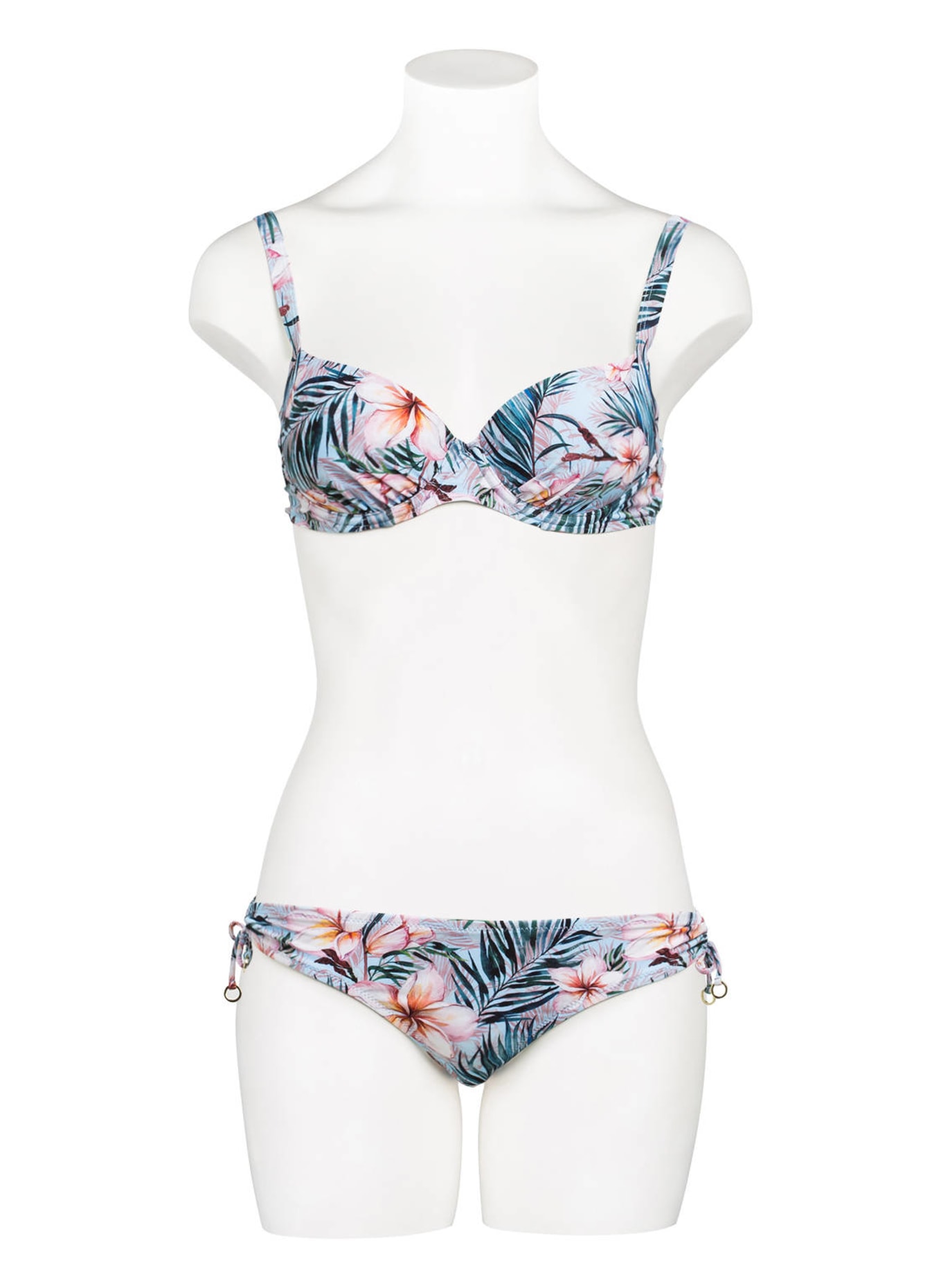Hot Stuff Bikini-Hose BALI FLOWER, Farbe: BLAU/ ROSA (Bild 2)