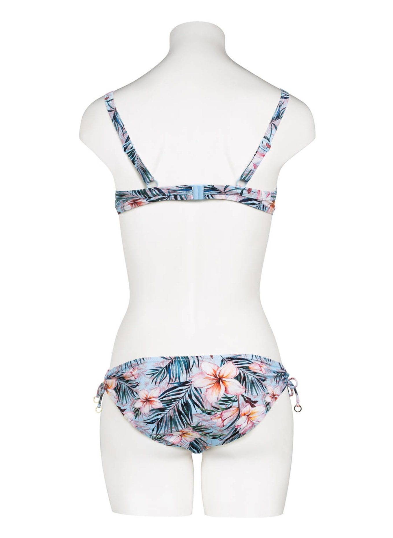 Hot Stuff Bikini-Hose BALI FLOWER, Farbe: BLAU/ ROSA (Bild 3)