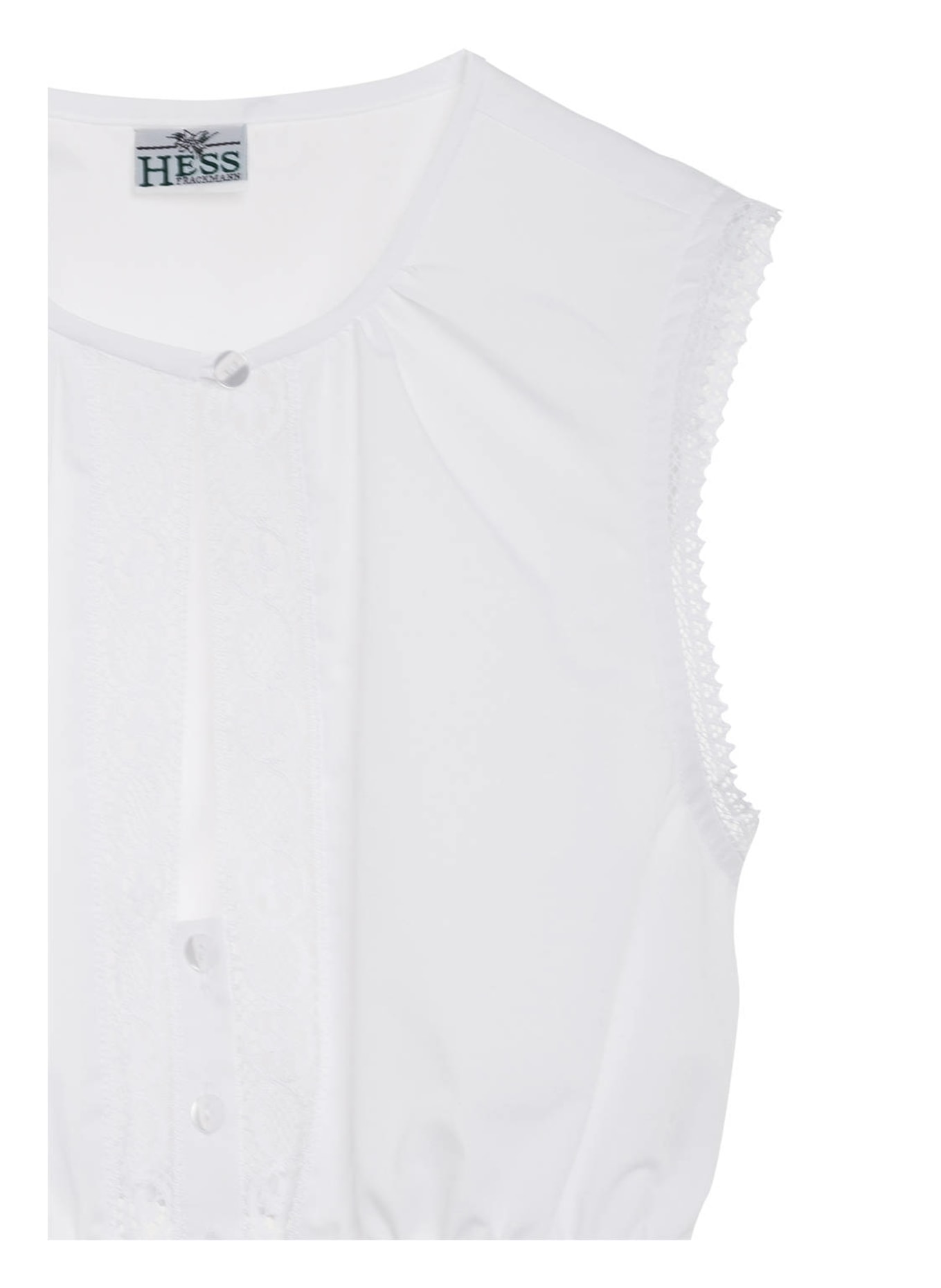 BERWIN & WOLFF Dirndl blouse with lace insert, Color: WHITE (Image 3)